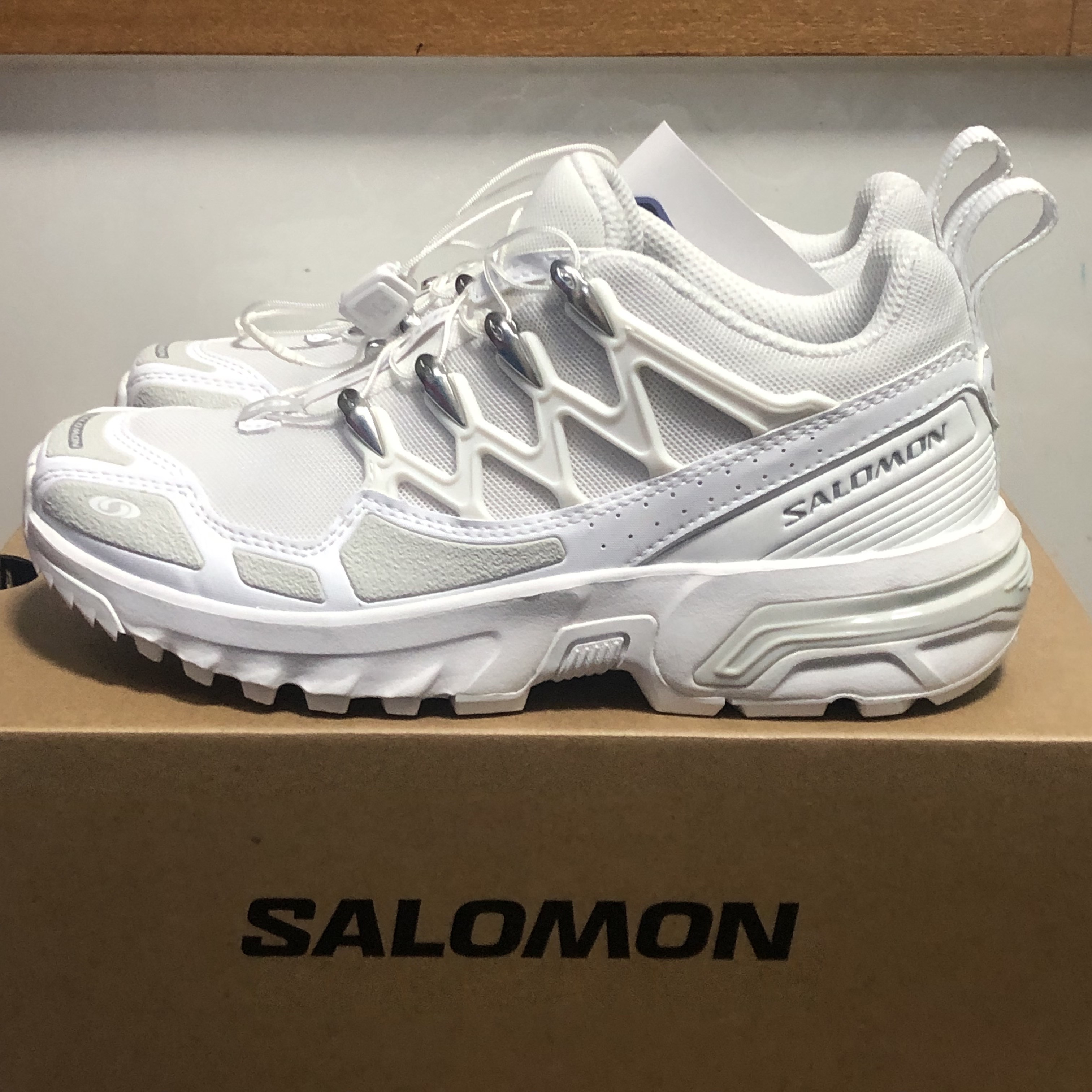 Salomon ACS + White Silver 착용 스타일