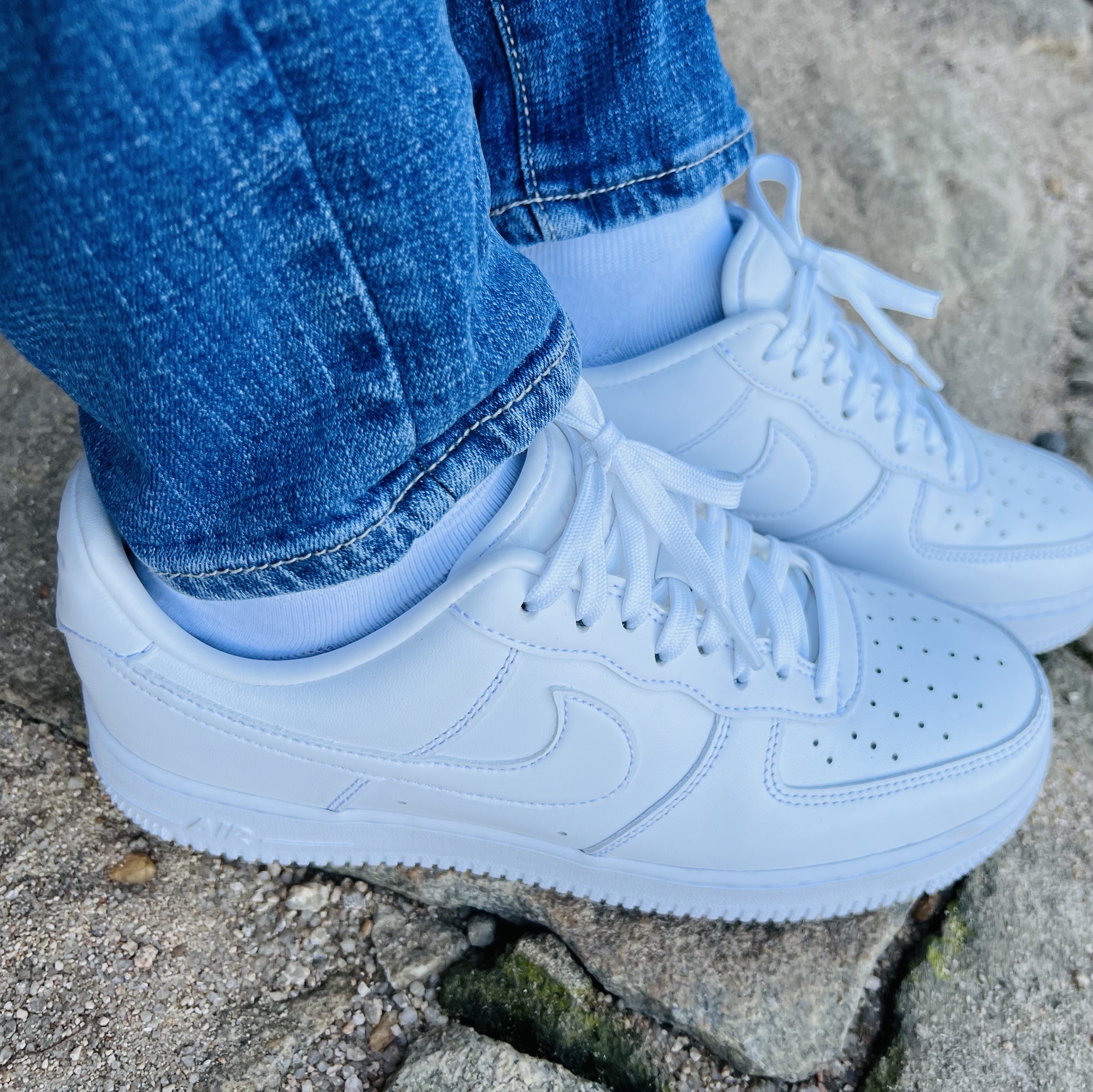 Nike Air Force 1 '07 Fresh White 착용 스타일 - 2