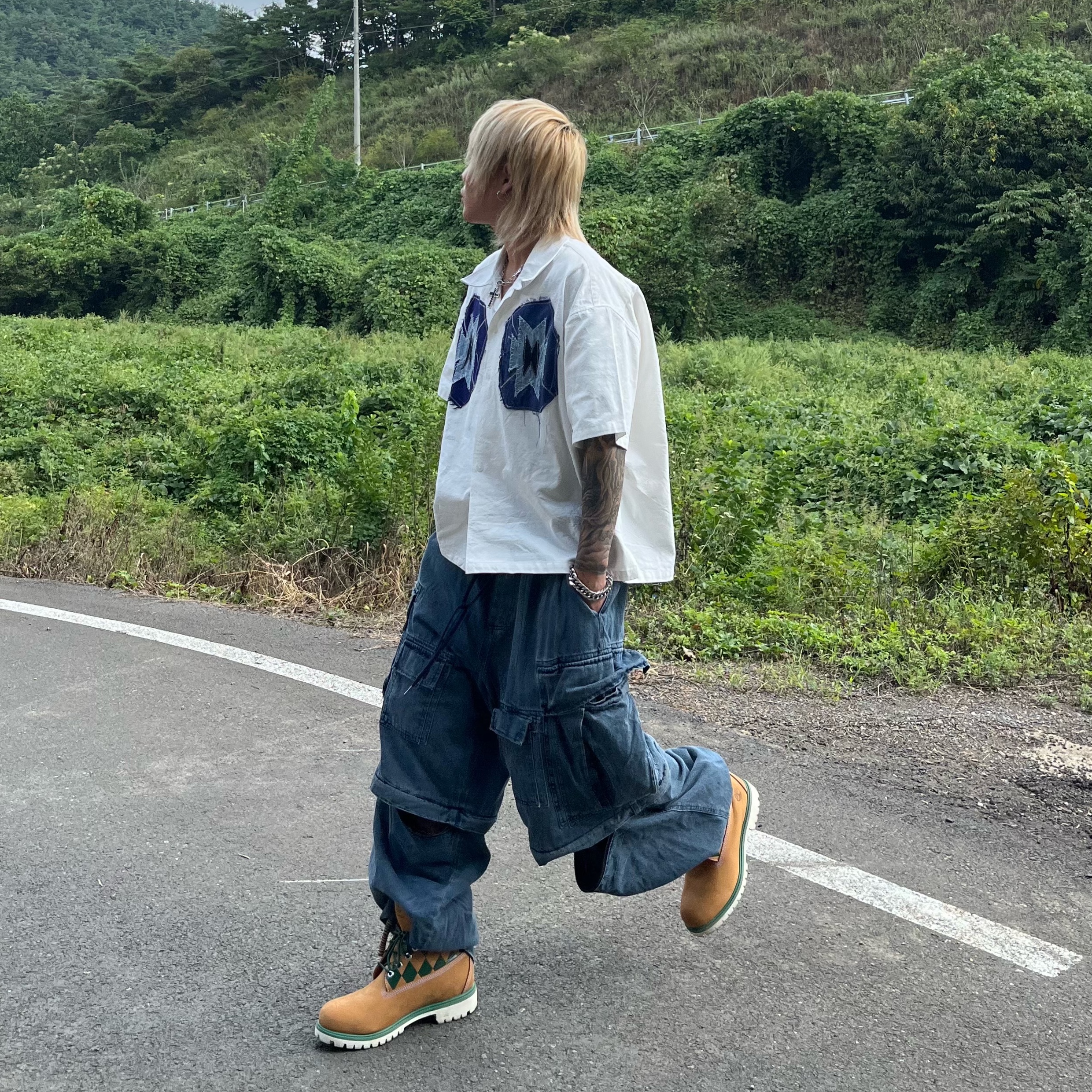 KASINA x Timberland 6 In Premium Vibram GTX Wheat 착용 스타일 - 4
