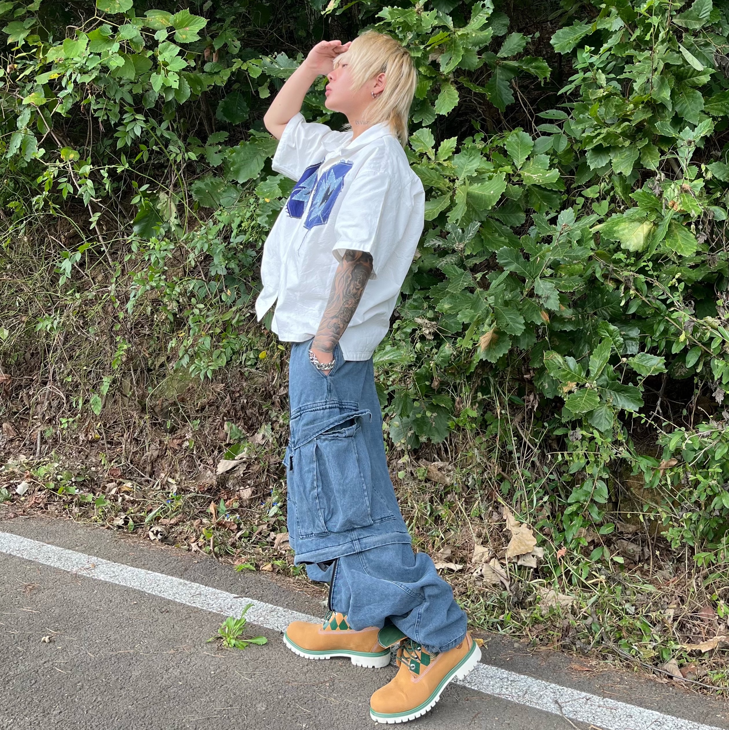 KASINA x Timberland 6 In Premium Vibram GTX Wheat 착용 스타일 - 5
