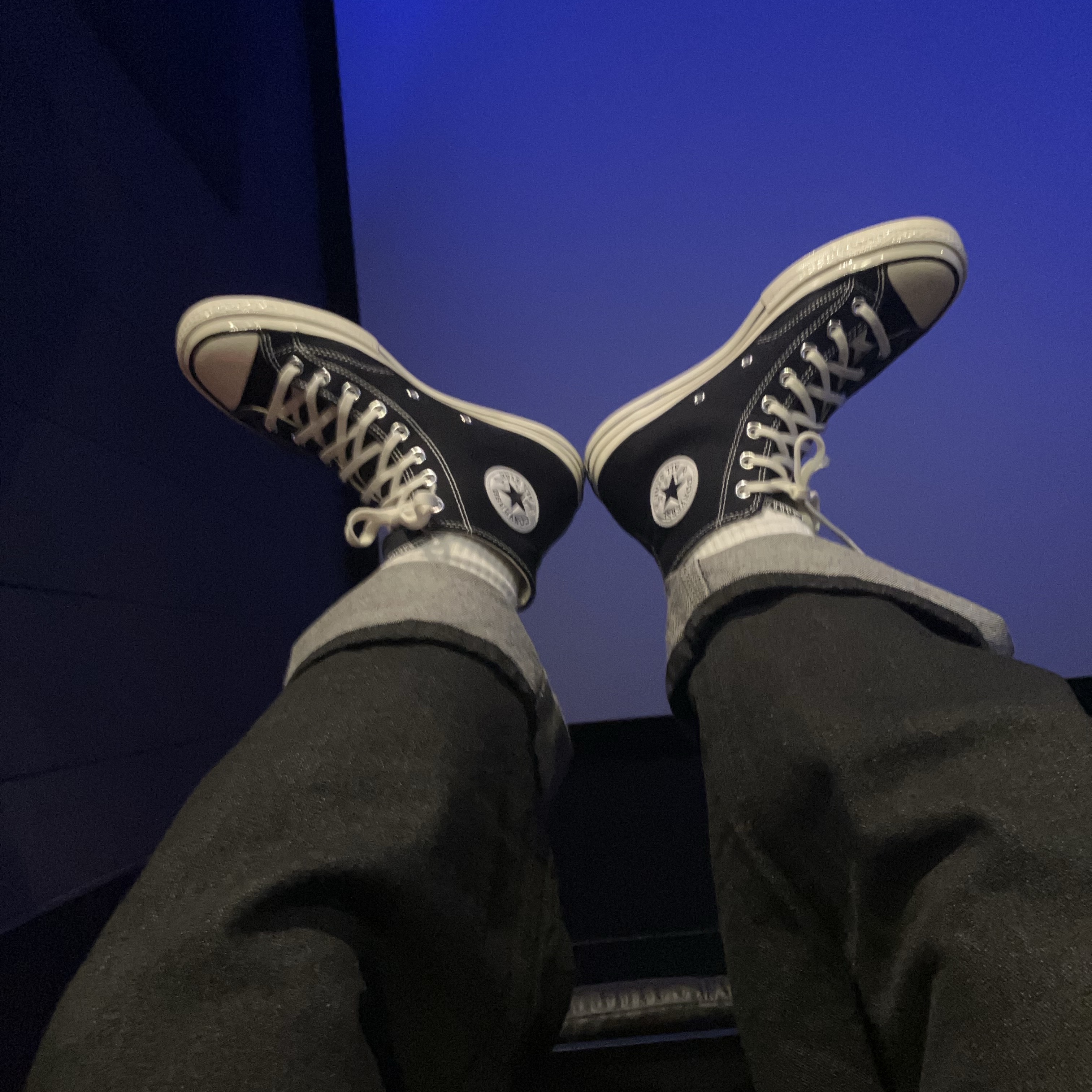 Converse Chuck 70 Hi Black 착용 스타일 - 1