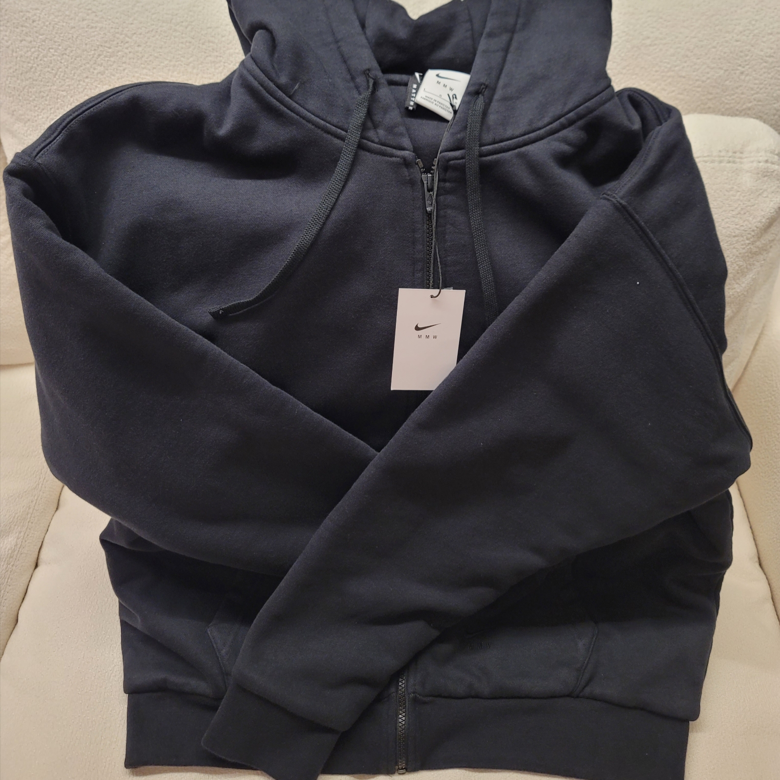 Nike x Matthew M Williams Pullover Beryllium Hoodie Black, Nike x Matthew M Williams NRG Full Zip Fleece Hoodie Black - Asia 착용 스타일