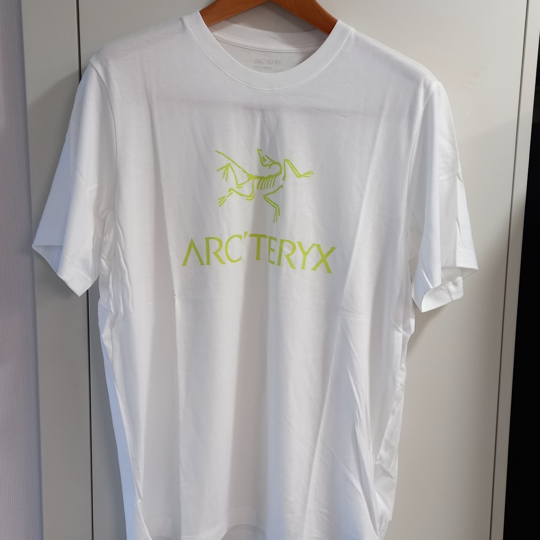 Arc'teryx Arc'word Logo SS T-Shirt White Light 착용 스타일 - 1