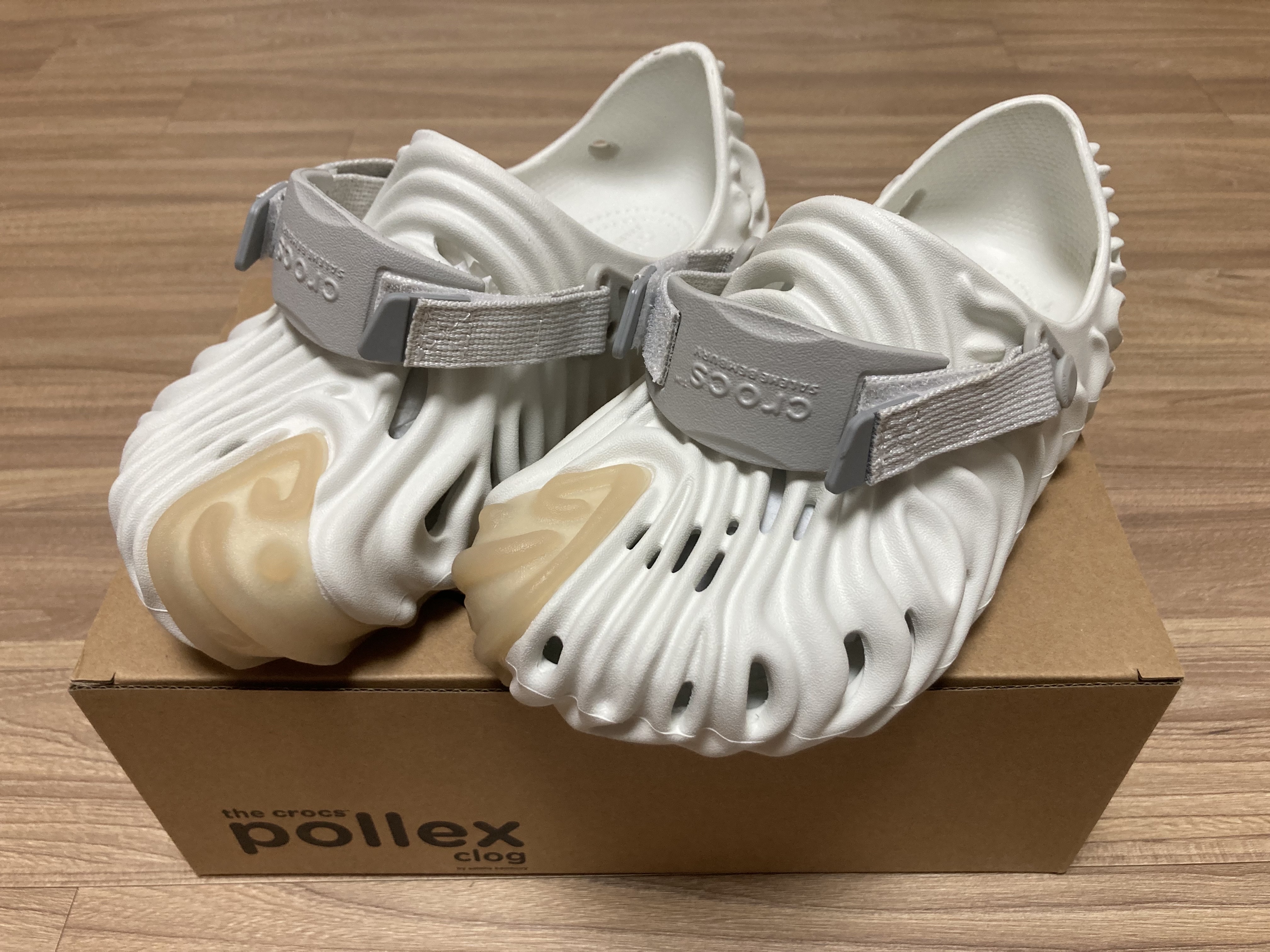 Crocs x Salehe Bembury Pollex Clog Stratus 착용 스타일