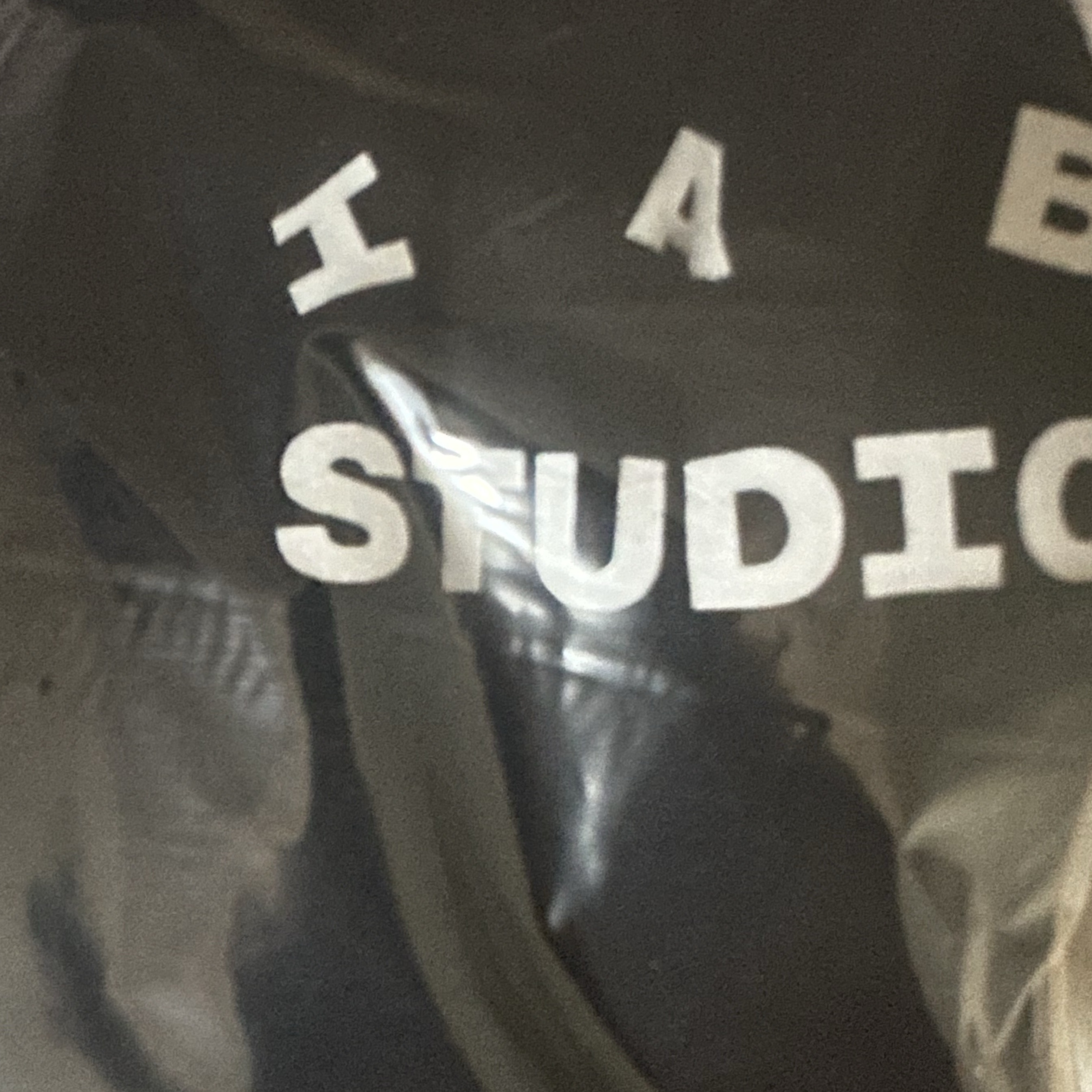 IAB Studio T-Shirt Black White 착용 스타일