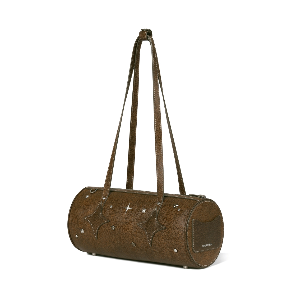 포어필 웨스턴 스터드 레더 숄더백 브라운(For Appeal Western Stud Leather Shoulder Bag Brown) - 2