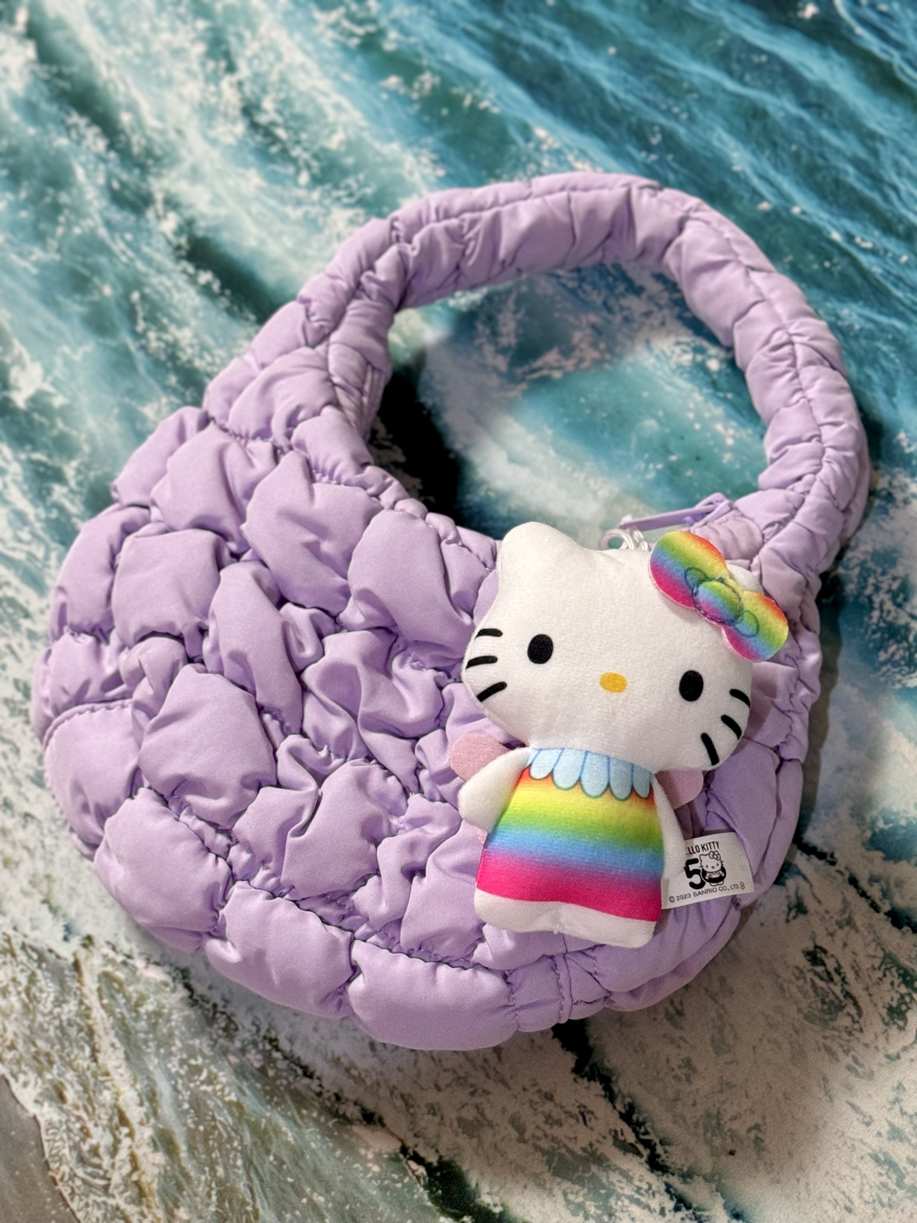 COS Quilted Micro Bag Purple, Monamhee x 10 Corso Como Bianco Keyring Black 착용 스타일 - 6