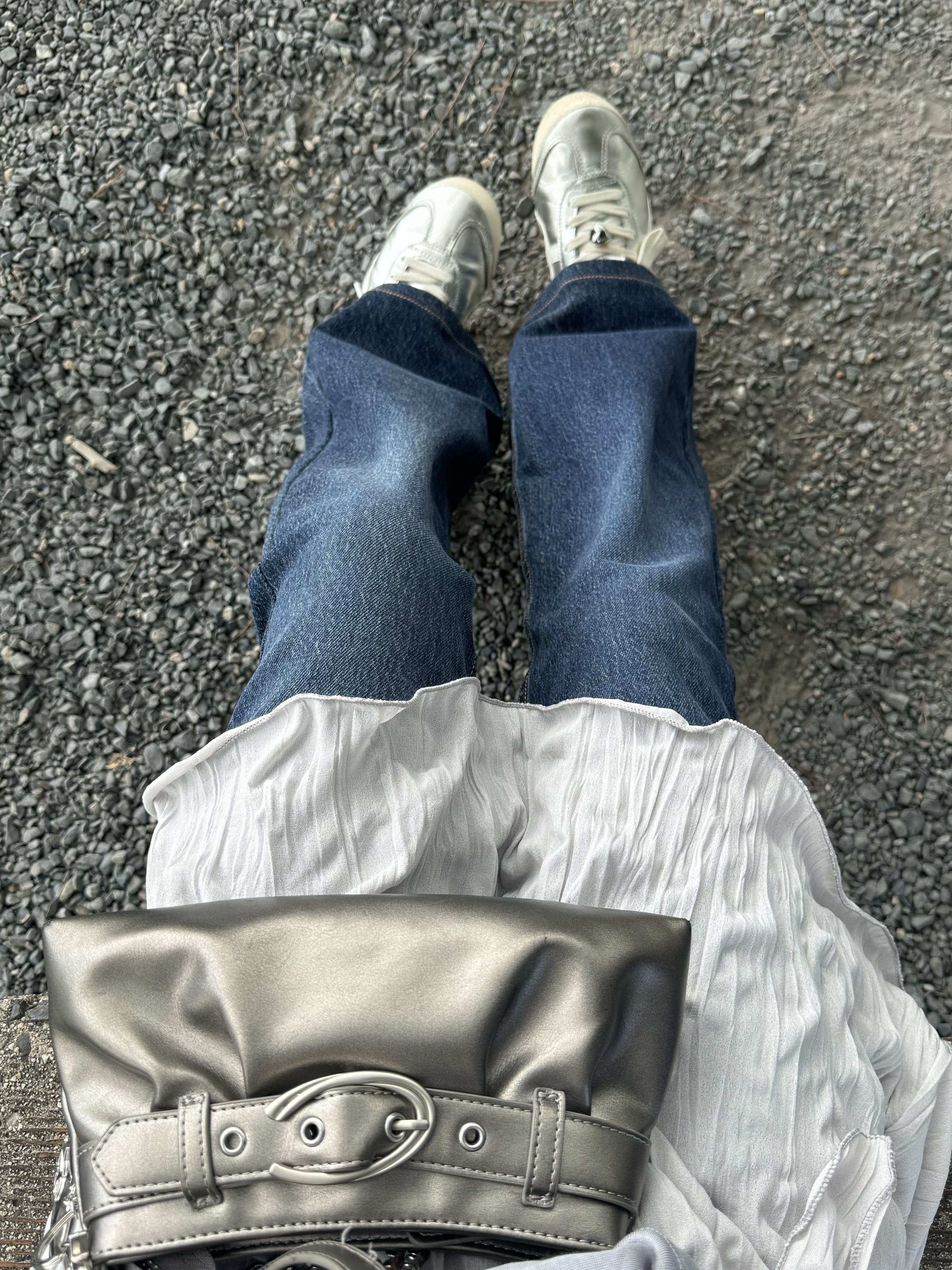 Onitsuka Tiger Mexico 66 Silver Off White 착용 스타일 - 3