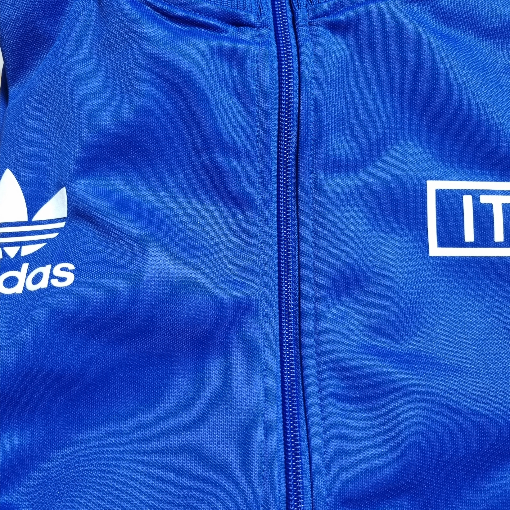 Adidas Italy Beckenbauer Track Top Royal Blue - KR Sizing 착용 스타일