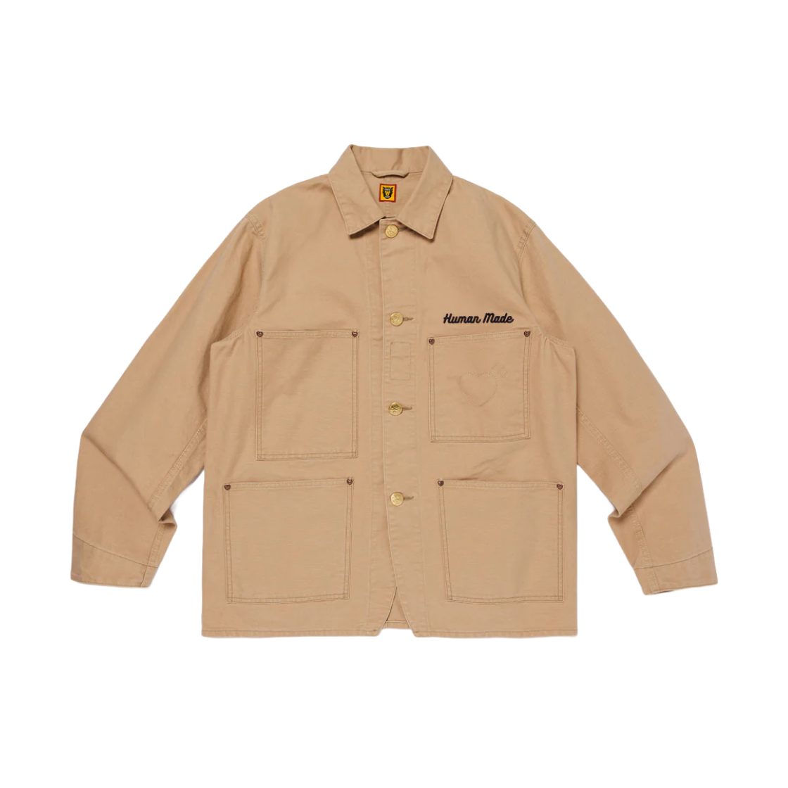 Human Made Washed Duck Coverall Jacket Beige 상세 이미지 1