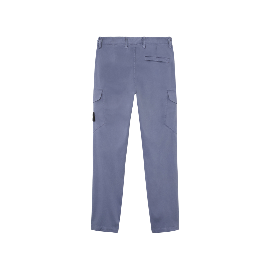 Stone Island 33908 Organic Cotton Satin Stretch Cargo Pants with Pockets Mid Blue - 24FW 상세 이미지 2