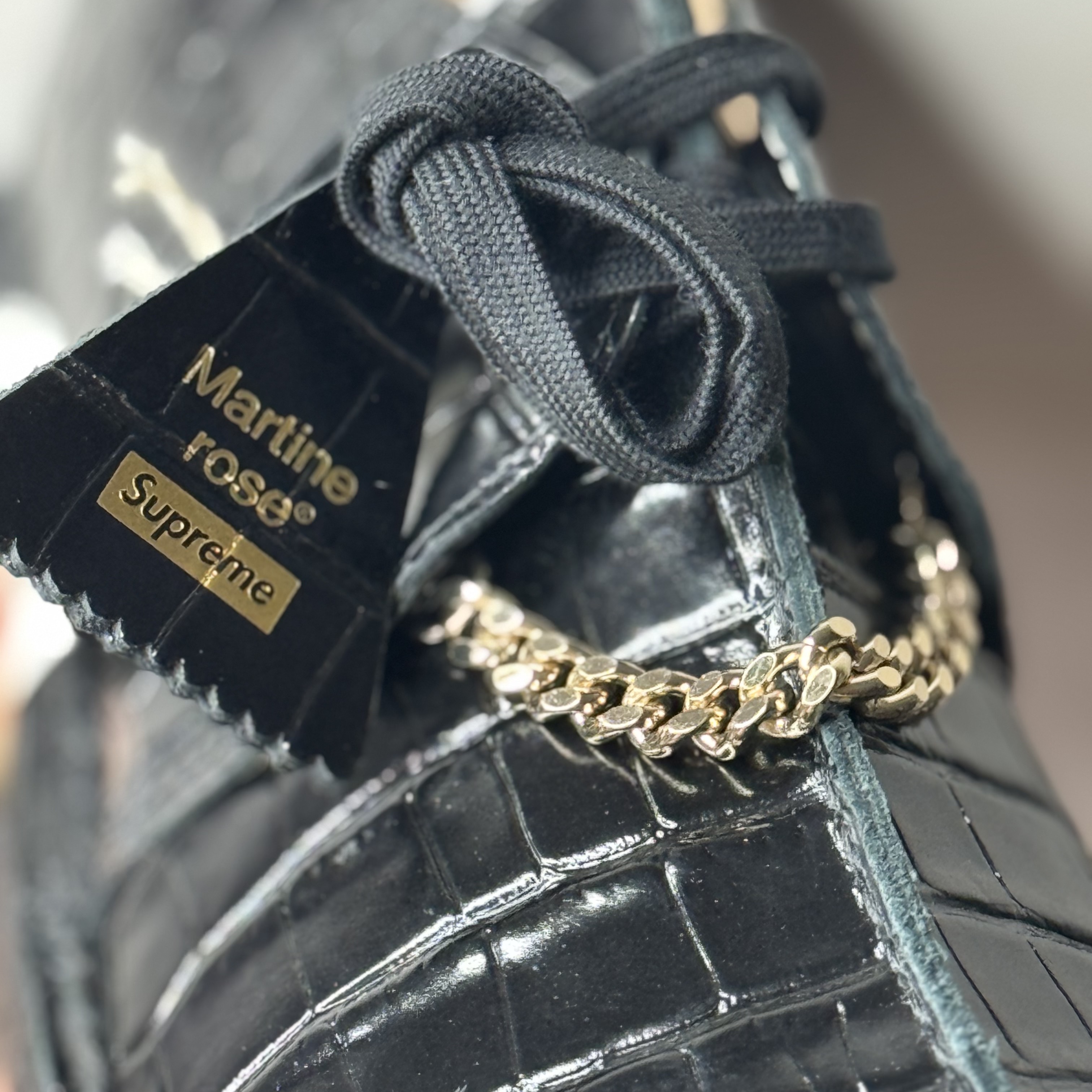 Clarks x Supreme x Martine Rose Desert Trek Black - 24FW 착용 스타일