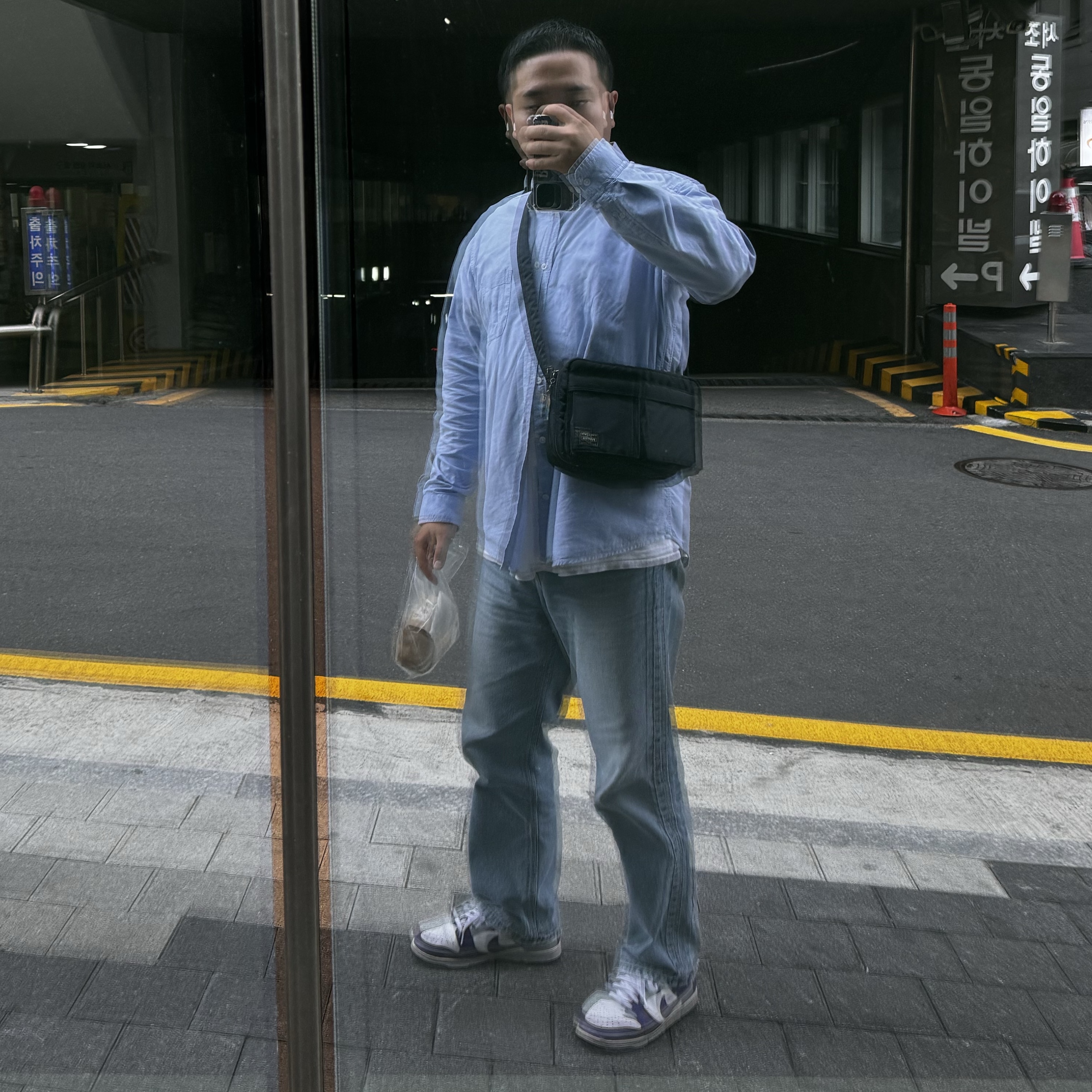 Porter Tanker Shoulder Bag S Iron Blue, Nike Dunk Low Retro Championship Court Purple 착용 스타일