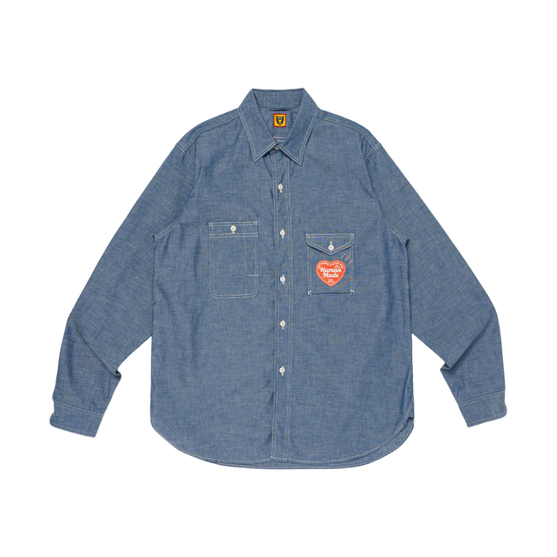 Human Made Chambray Work Shirt Blue 상세 이미지 1