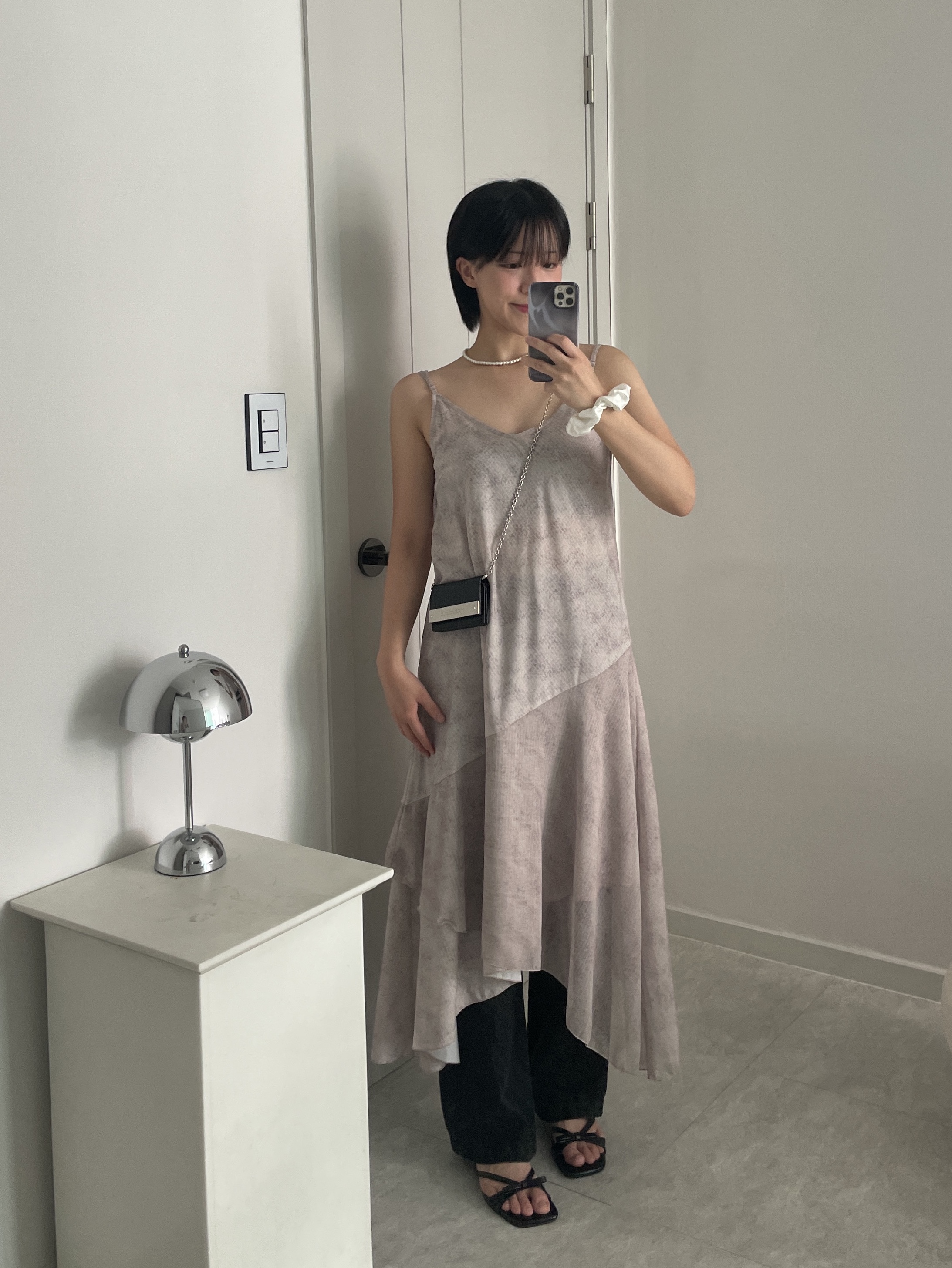 Sentiments Essential No.1 Pearl Necklace 925 Silver 착용 스타일