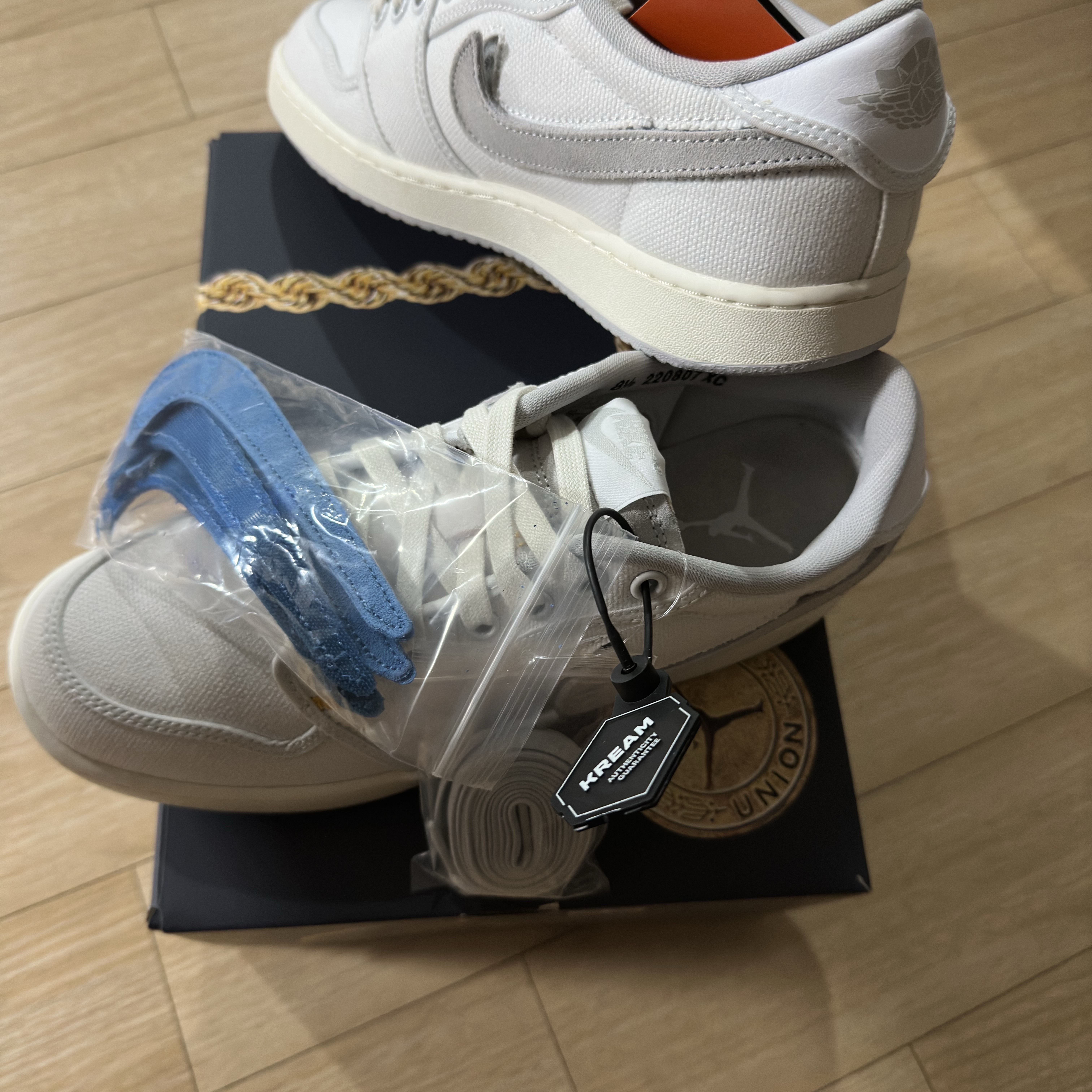 Jordan 1 x Union KO Low White 착용 스타일 - 5