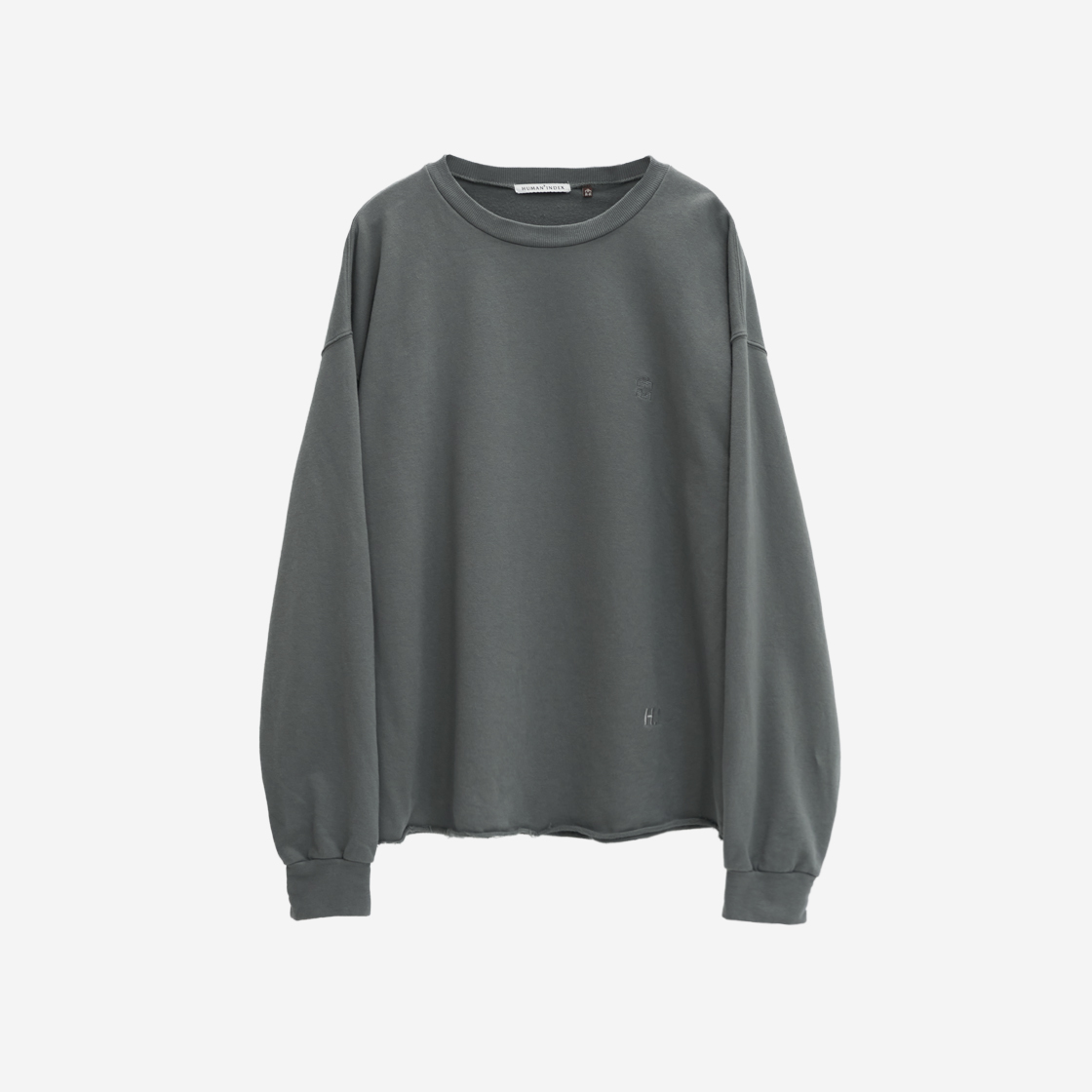 폴리테루 휴먼인덱스 휴먼 루즈드 스웨트셔츠 워시드 그린