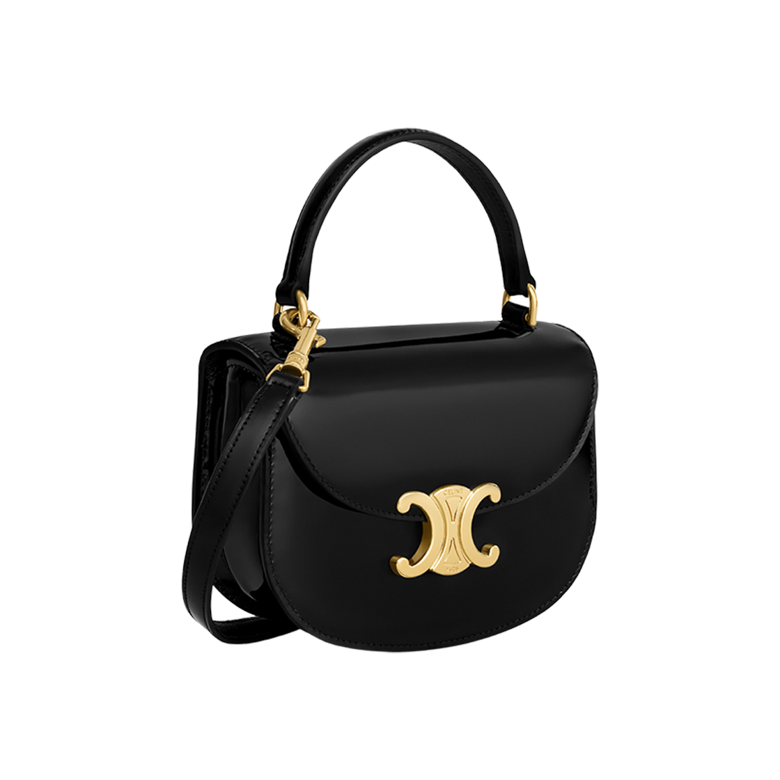 Celine Mini Besace Clea In Patent Calfskin Black 상세 이미지 2