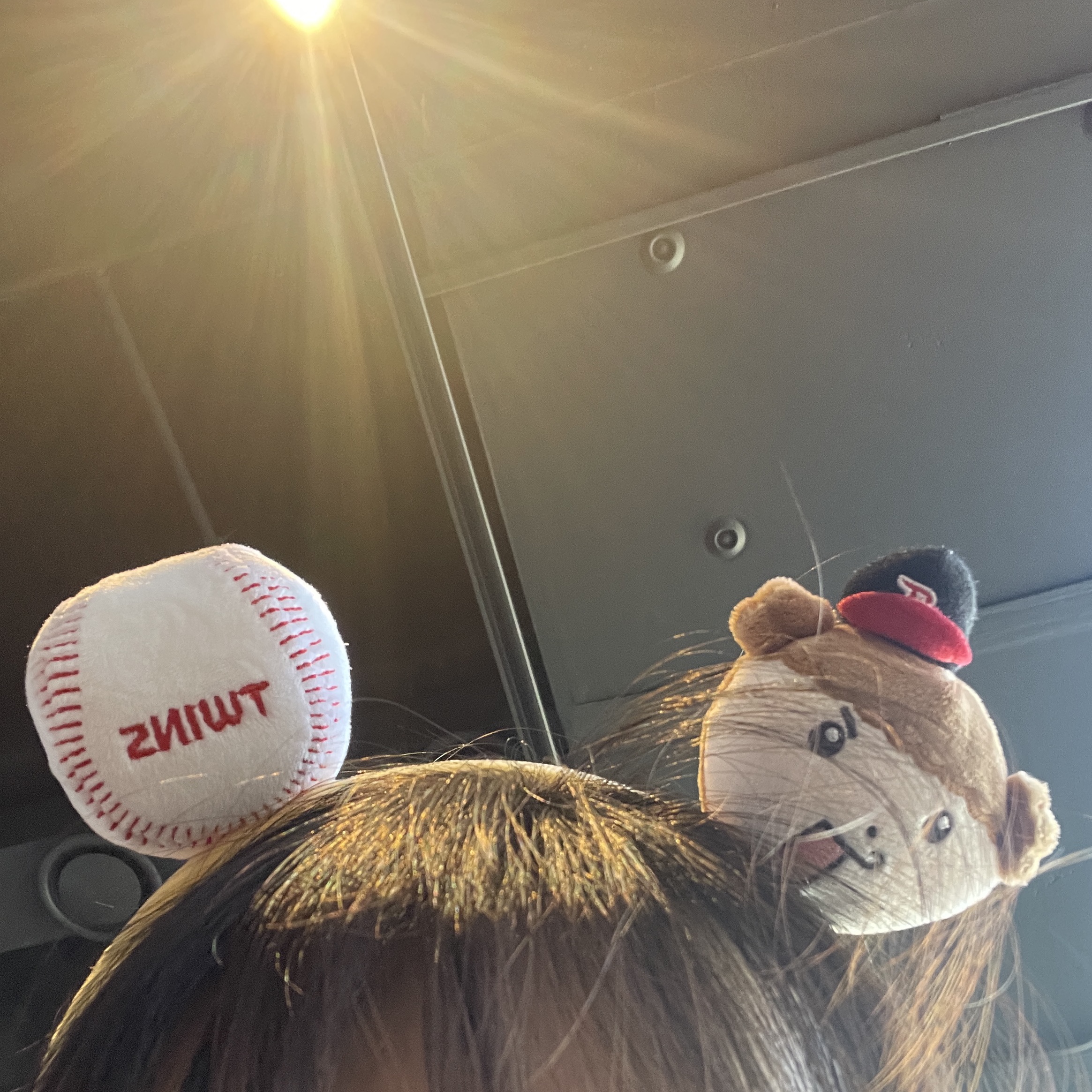 [즉시배송] LG TWINS x Maru is a Puppy Headband 착용 스타일