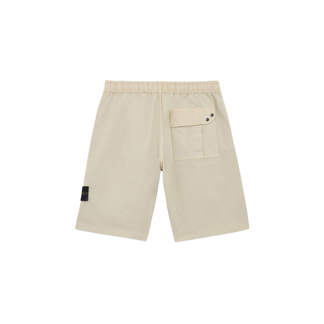 Stone Island L0110 Supima Cotton Twill Stretch TC Cargo Bermuda Shorts with Drawstring Off White - 24FW 상세 이미지 2