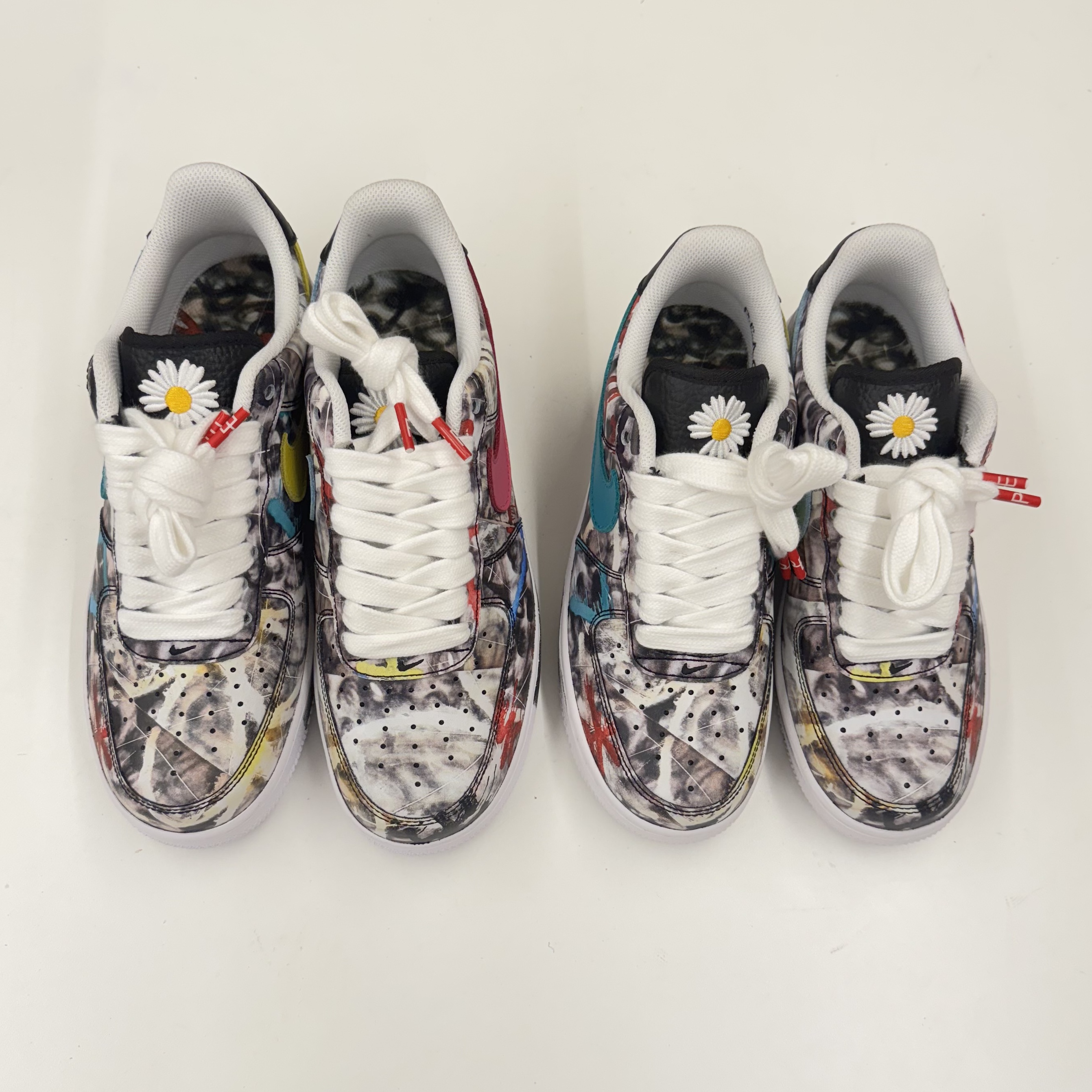 Nike x Peaceminusone Air Force 1 Low Para-Noise 3.0 Black and Multicolor 착용 스타일