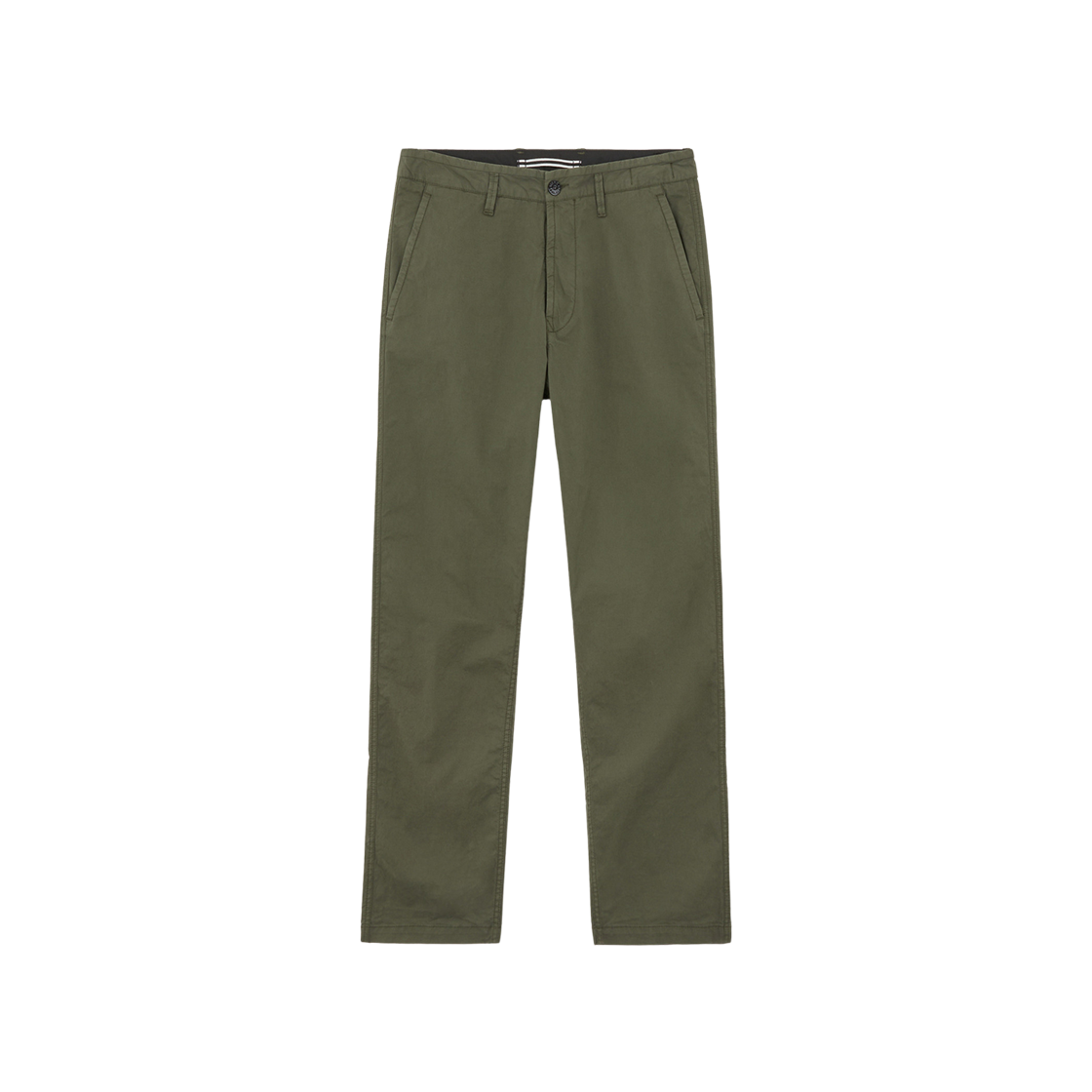 Stone Island 34310 Supima Cotton Twill Stretch TC Chino Pants with Logo Patch Musk Green - 24FW 상세 이미지 1