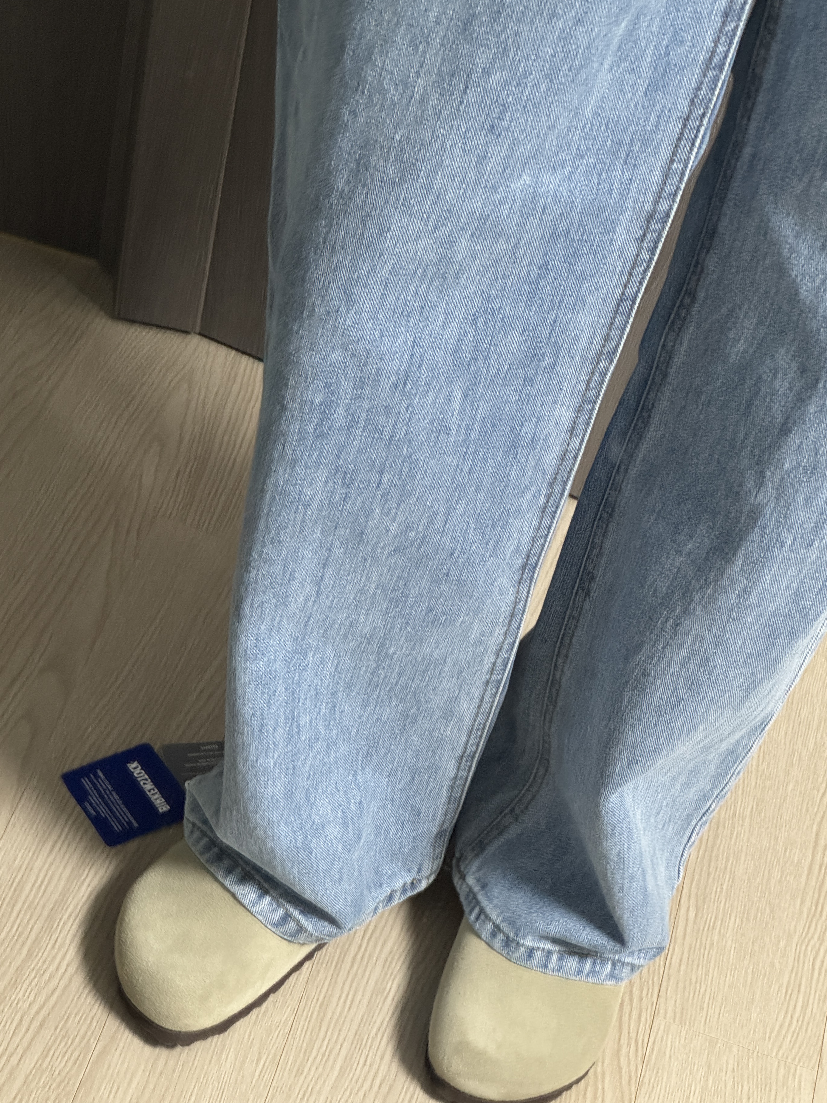 (W) Haag A Winter Jogger Grey, Birkenstock Boston Soft Footbed Taupe - Regular 착용 스타일 - 3