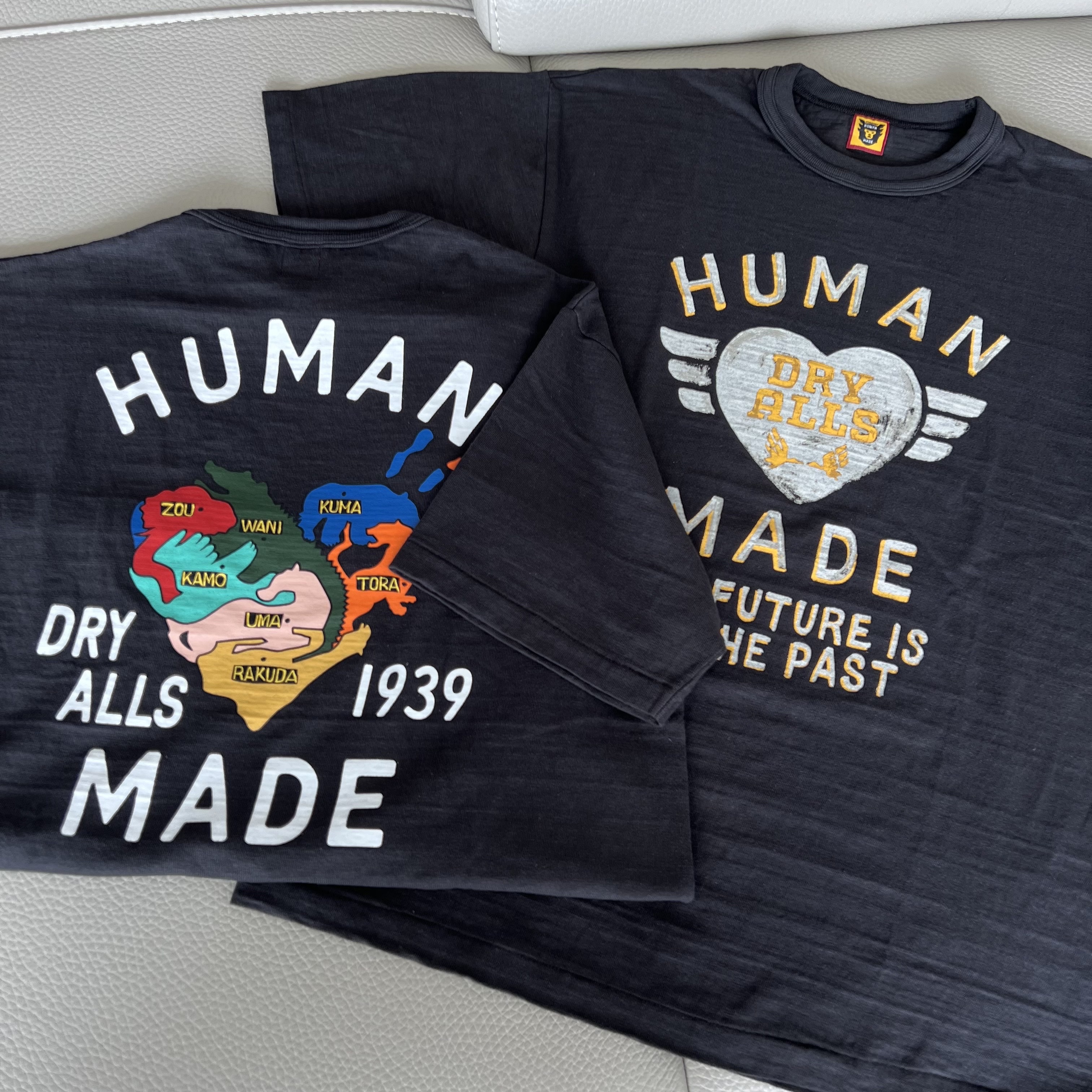 Human Made Graphic T-Shirt #3 Black, Human Made Graphic T-Shirt #2 Black 착용 스타일 - 1