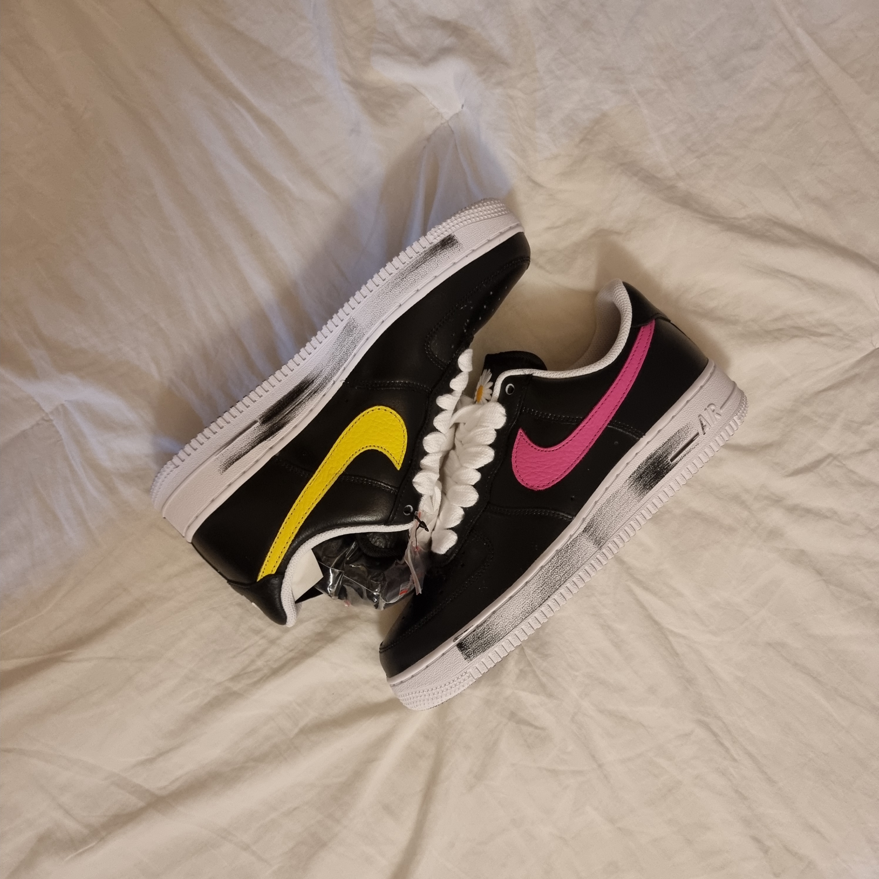 Nike x Peaceminusone Air Force 1 Low Para-Noise 3.0 Black and Multicolor 착용 스타일 - 1