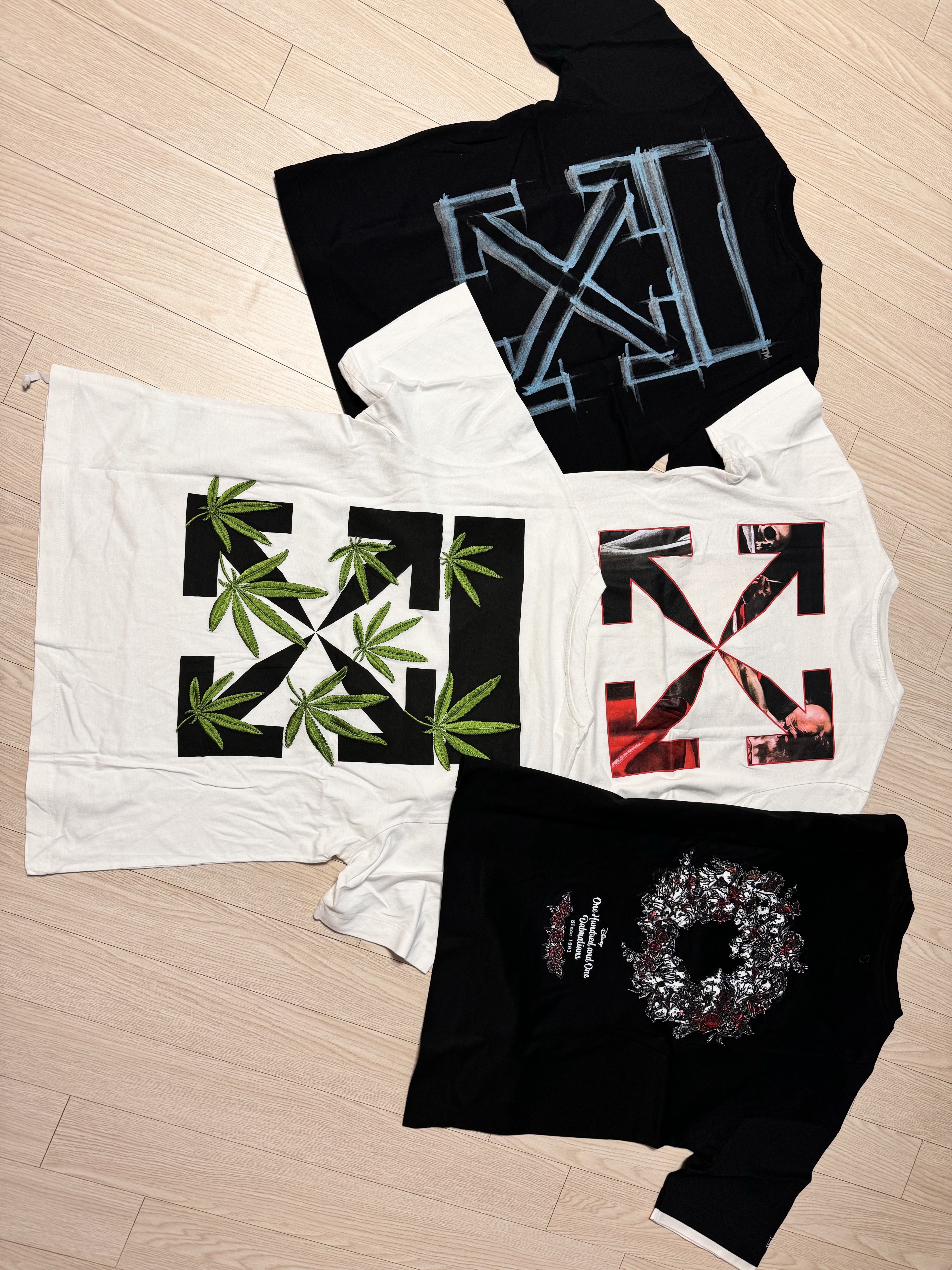 Wooyoungmi Flower Print Back Logo T-Shirt White Pink - 21SS, Wooyoungmi Flower Print Back Logo T-Shirt Black - 21SS 착용 스타일 - 5