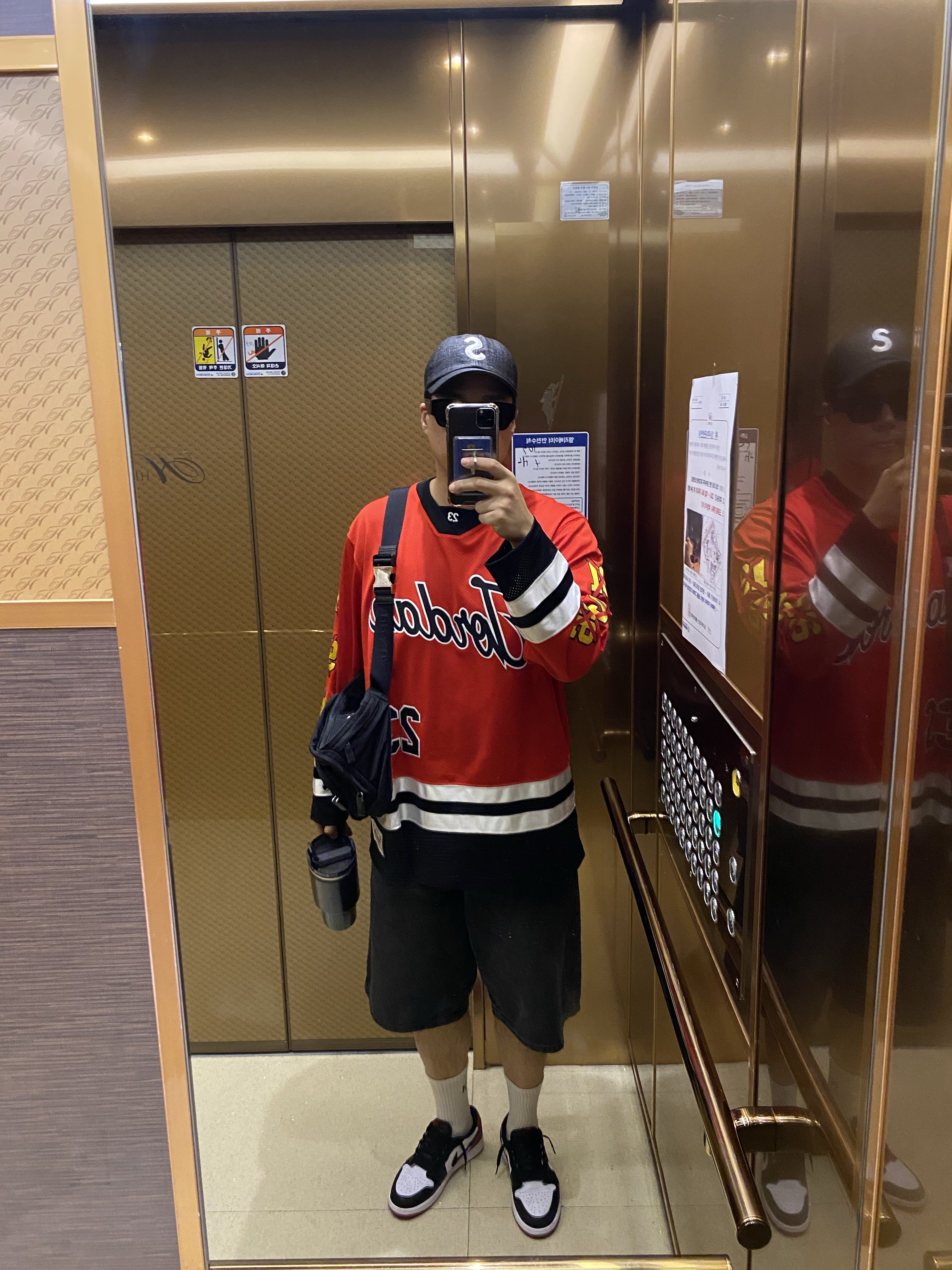 Supreme Raffia S Logo 6-Panel Black - 22SS, Jordan 1 Retro Low OG Black Toe 착용 스타일
