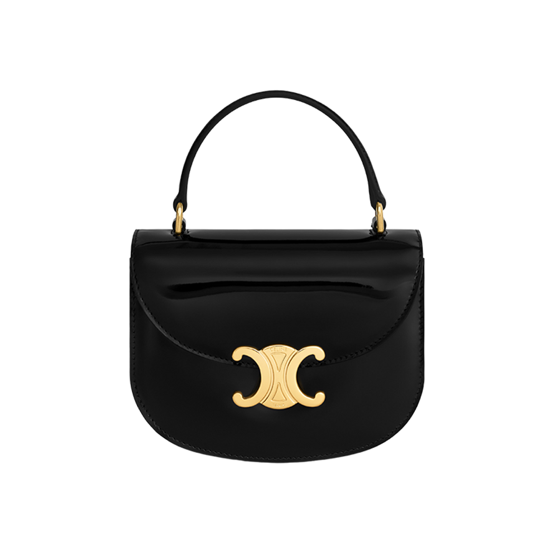 Celine Mini Besace Clea In Patent Calfskin Black 상세 이미지 1