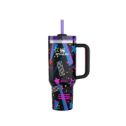 Stanley x Barbie Quencher H2.0 FlowState Tumbler 1.18L 80’s Rockers Black