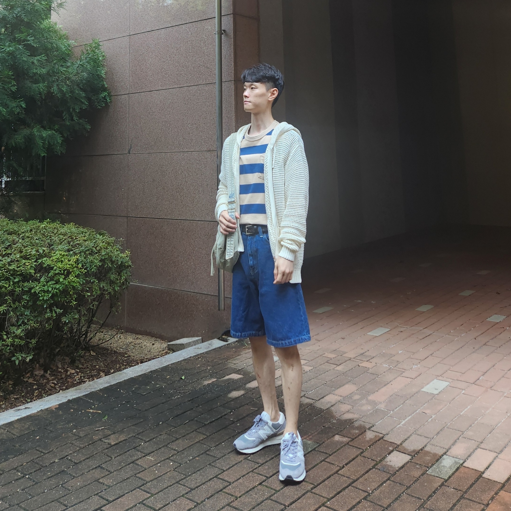 New Balance 574 Legacy Shadow Grey 착용 스타일