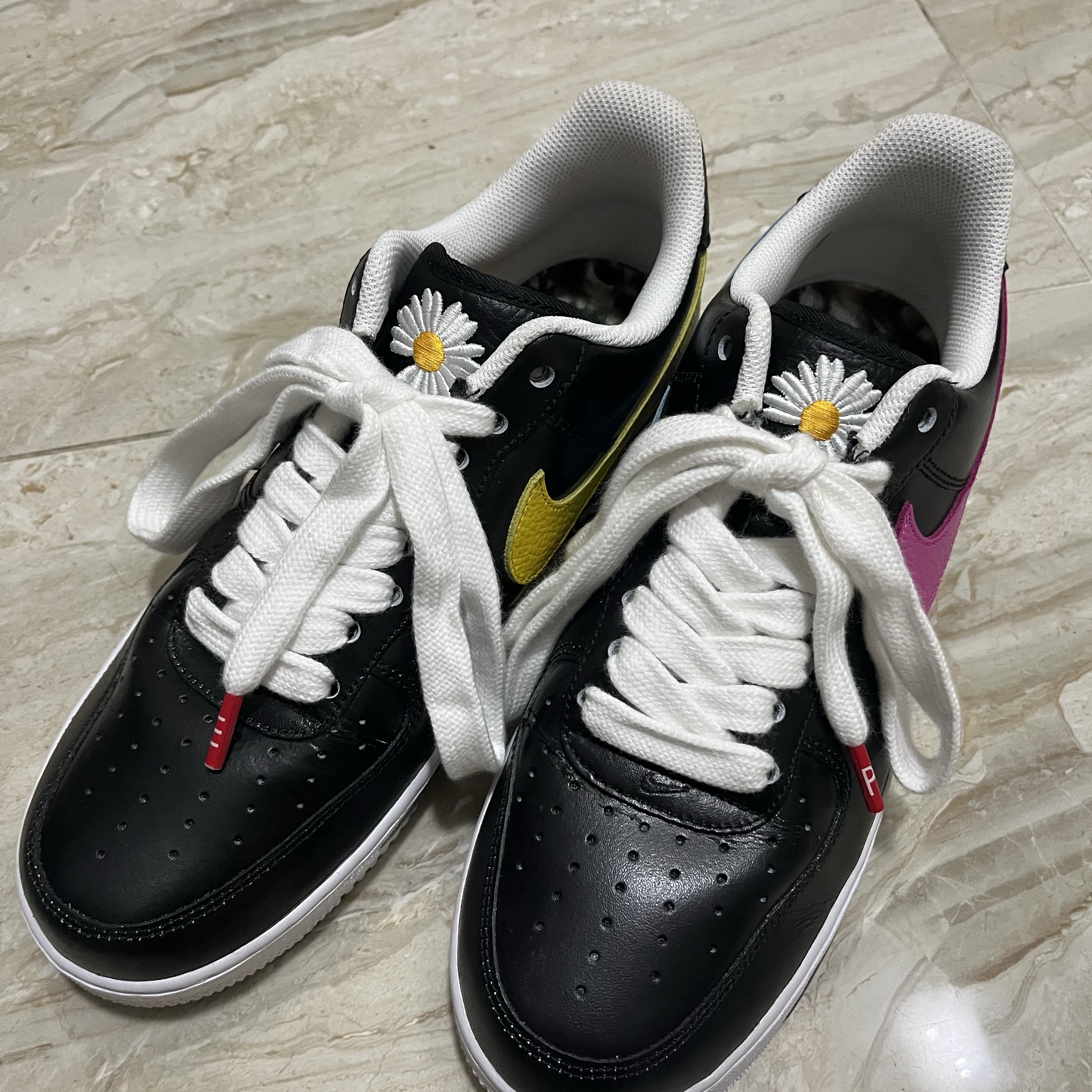 Nike x Peaceminusone Air Force 1 Low Para-Noise 3.0 Black and Multicolor 착용 스타일 - 1