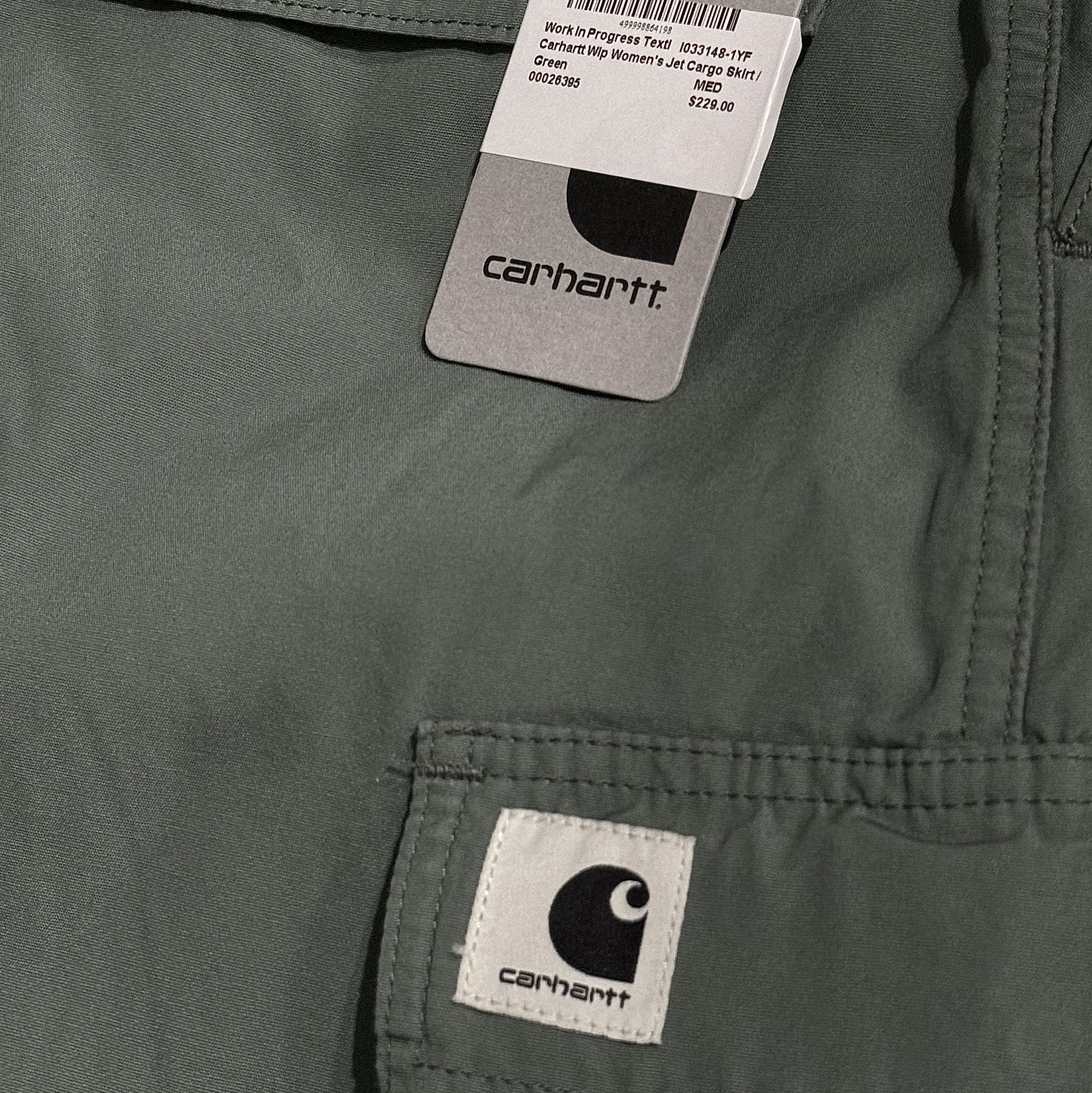 (W) Carhartt WIP Jet Cargo Skirt Black 착용 스타일