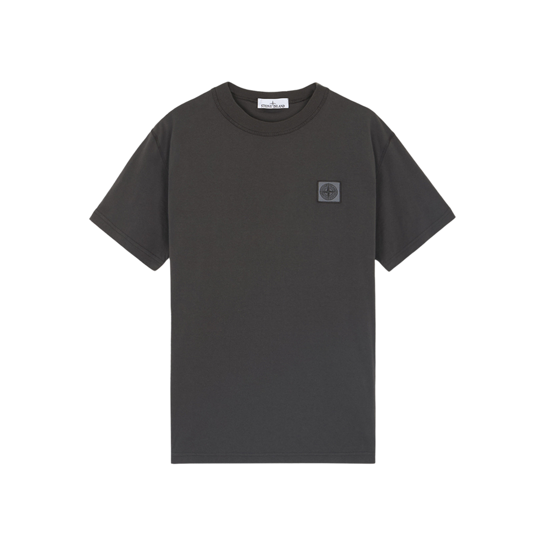 Stone Island 23757 Organic Cotton Jersey Fissato Effect Slim Fit S/S T-Shirt Steel Grey - 24FW 상세 이미지 1