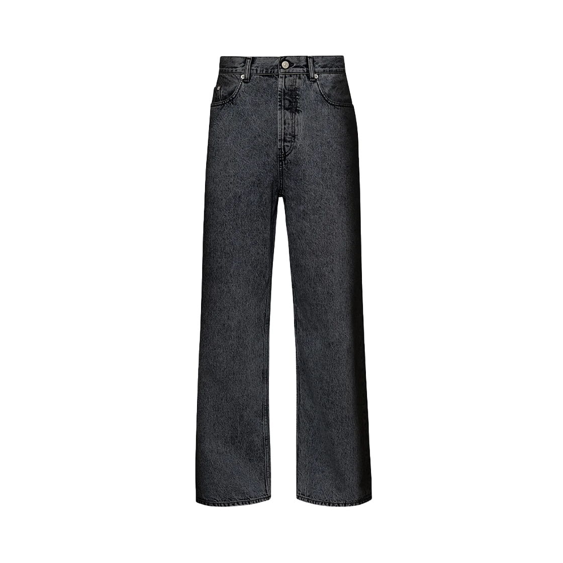 KM4DPADLE10BK LE PERE Wide Leg Denim Black - 24FW