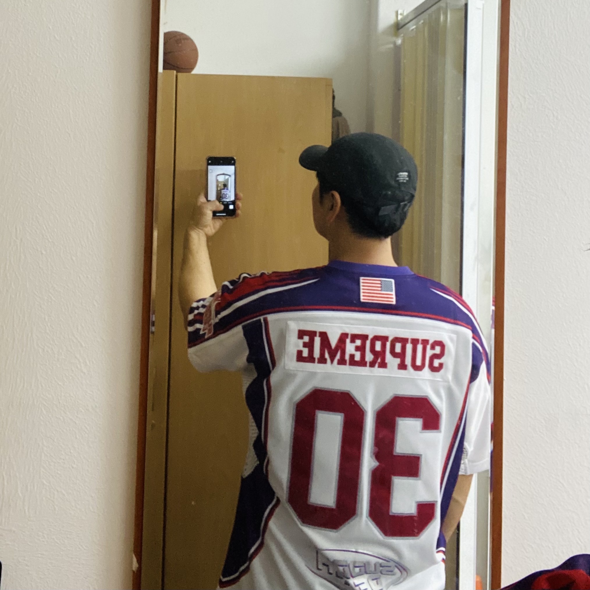 Supreme Sudden Death Football Jersey White - 24SS 착용 스타일