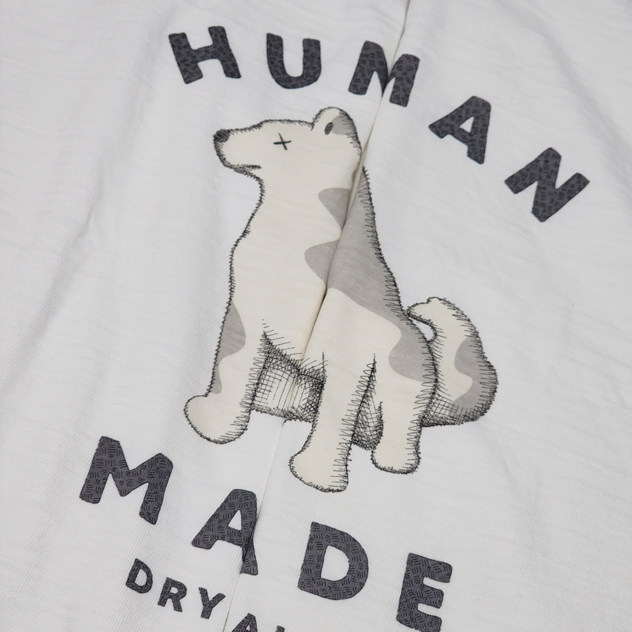 Human Made x Kaws Graphic T-Shirt White - Seoul Store Exclusive 착용 스타일