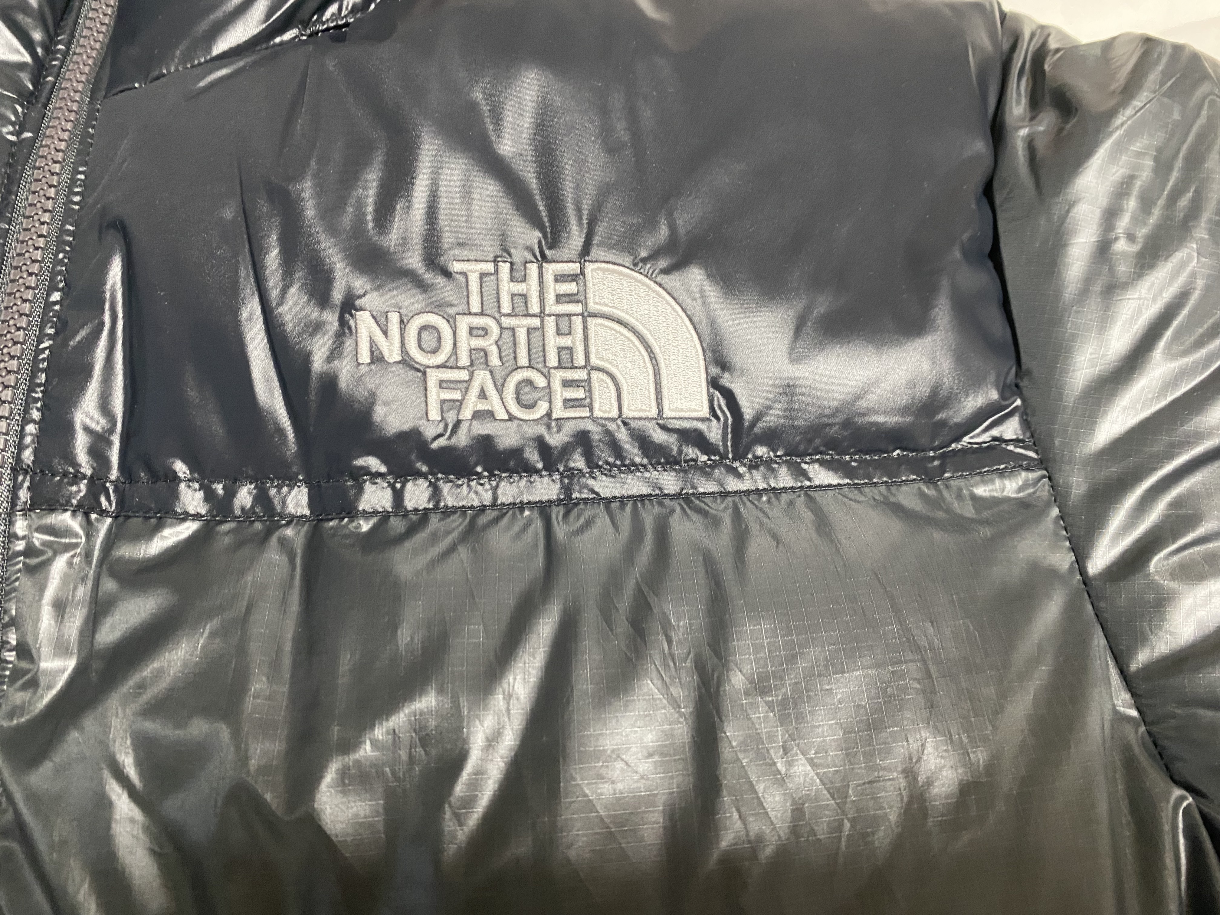 The North Face Quantum Nuptse RDS Down Jacket Silver Gray 착용 스타일 - 7