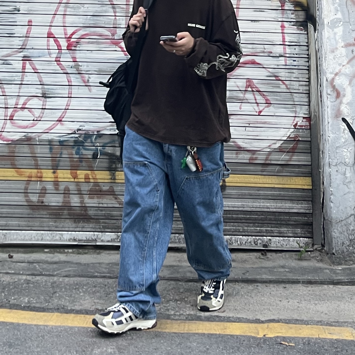 Supreme Double Knee Painter Pant Washed Indigo - 24SS, Adidas x Song for the Mute Shadowturf Core Black 착용 스타일