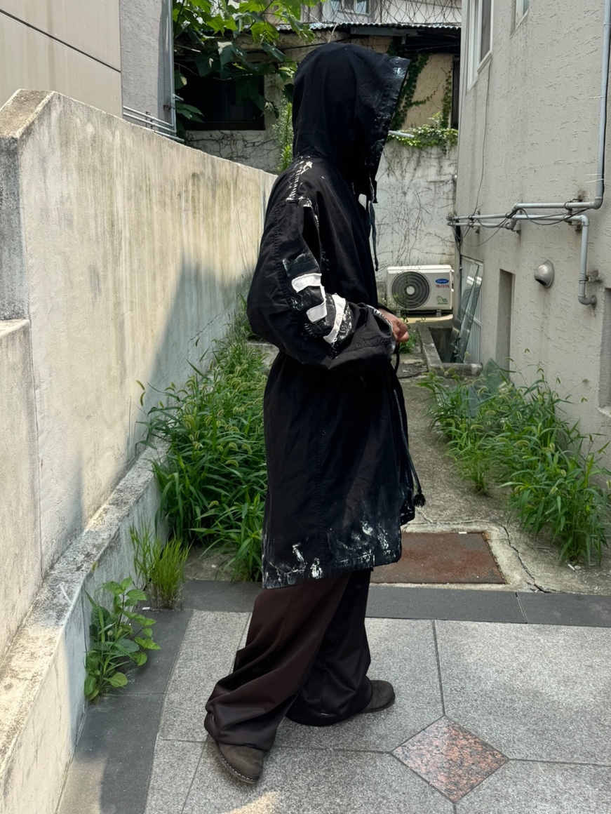 Ecrnz M51 Parka Dirt Black 착용 스타일 - 2