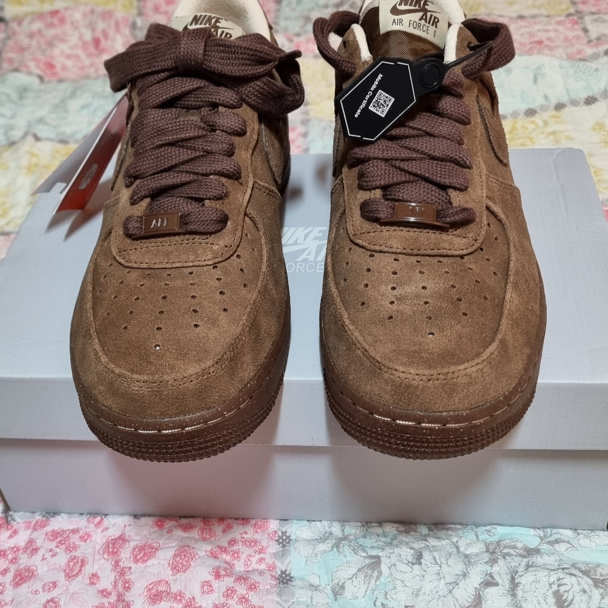 (W) Nike Air Force 1 '07 Cacao Wow 착용 스타일 - 1
