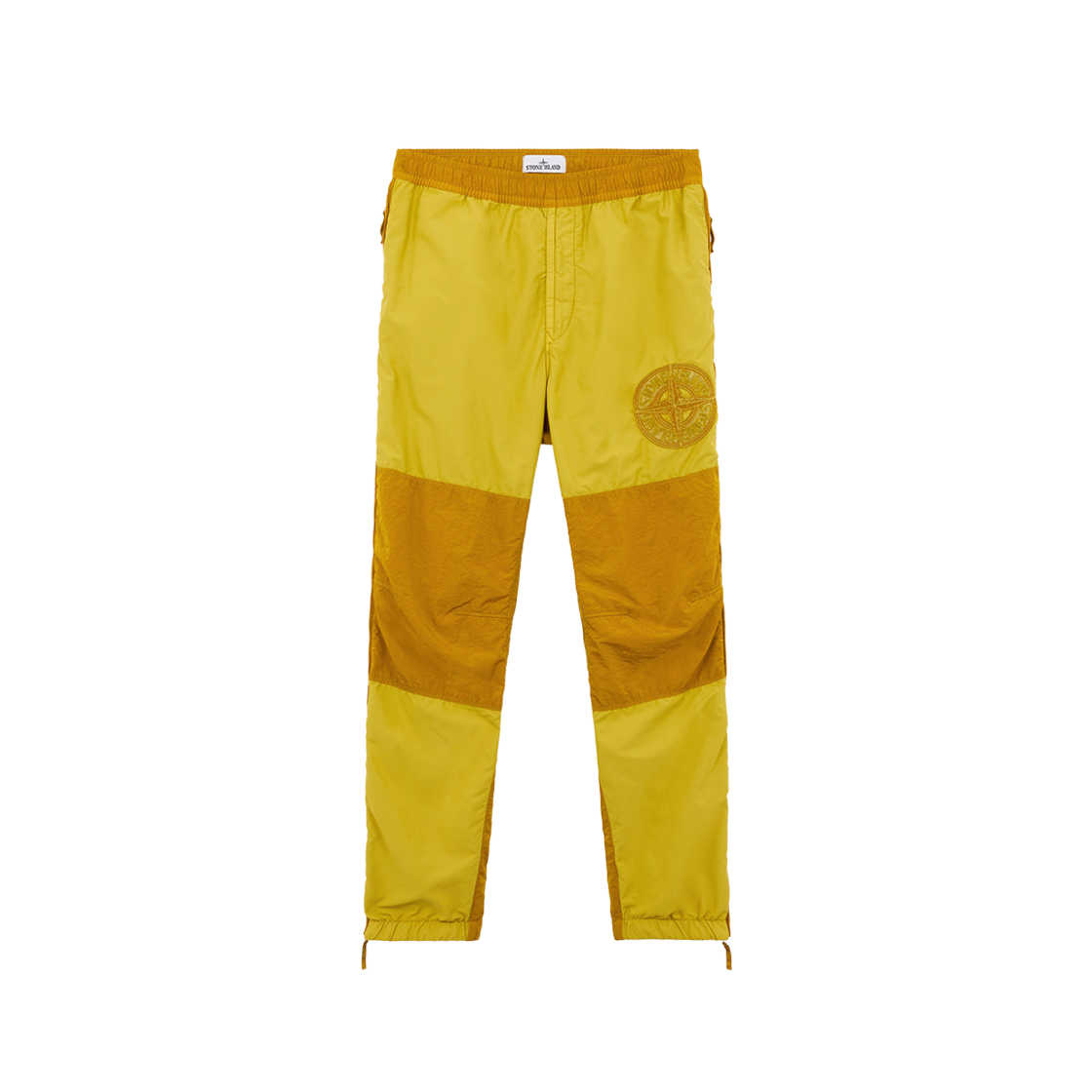 Stone Island 308M4 Brushed Nylon Loose Fit Jogging Pants Mustard - 24FW 상세 이미지 1