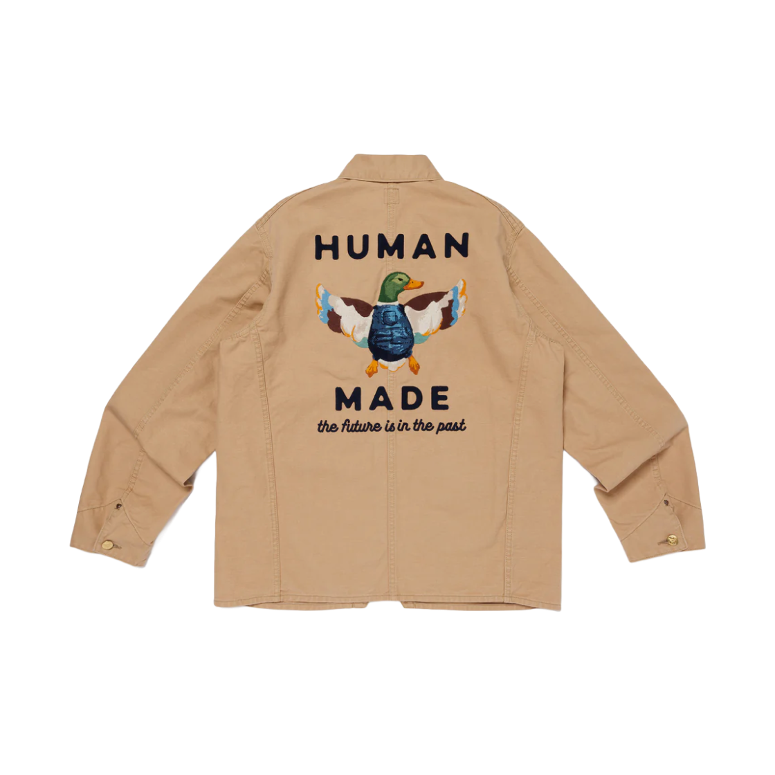 Human Made Washed Duck Coverall Jacket Beige 상세 이미지 2