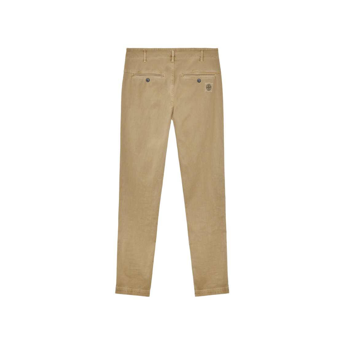 Stone Island 328L1 Stretch Broken Twill Organic Cotton Old Effect Slim Fit Chino Pants Biscuit - 24FW 상세 이미지 2