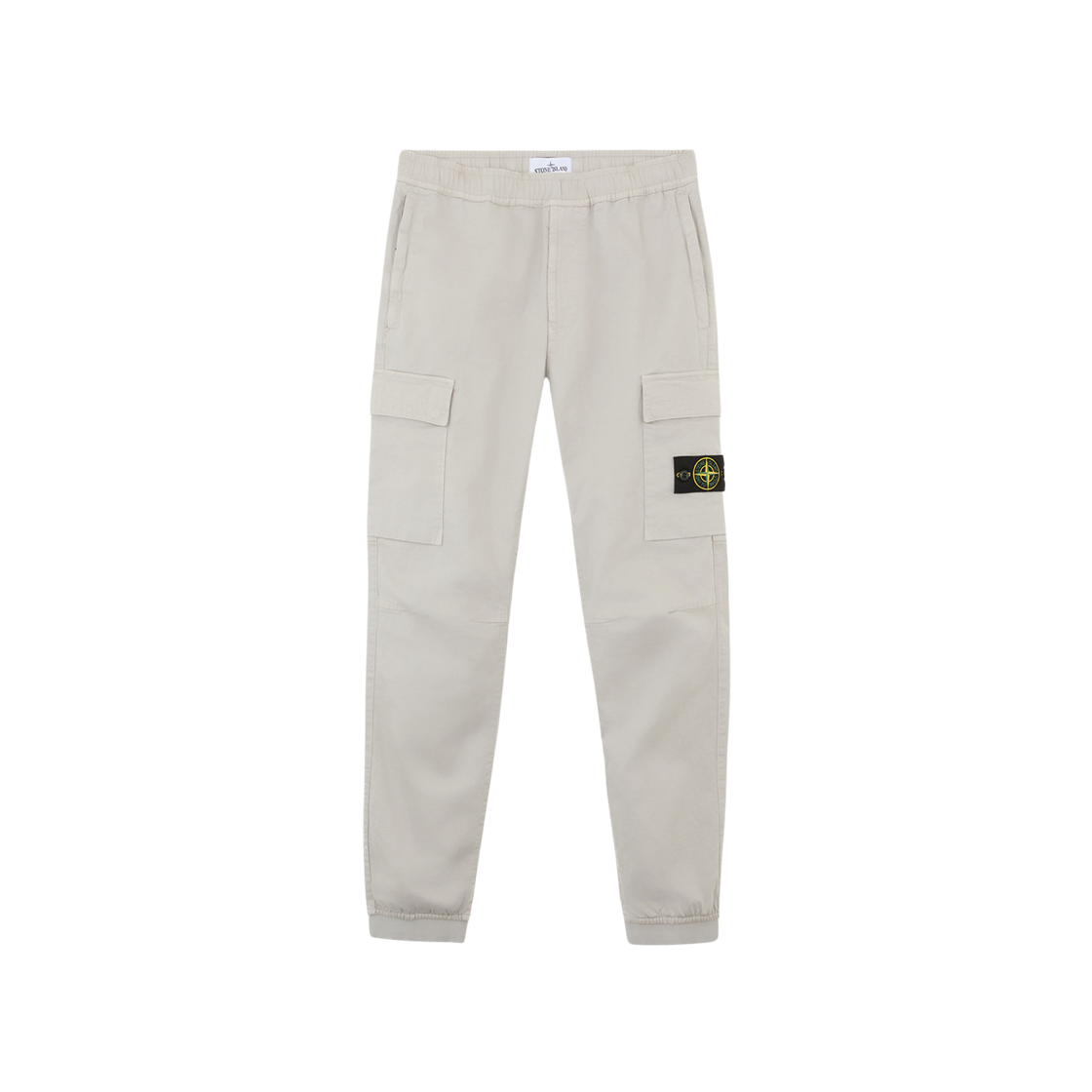 Stone Island 31314 Stretch Cotton Wool Satin Regular Tapered Fit Cargo Pants Grey - 24FW 상세 이미지 1