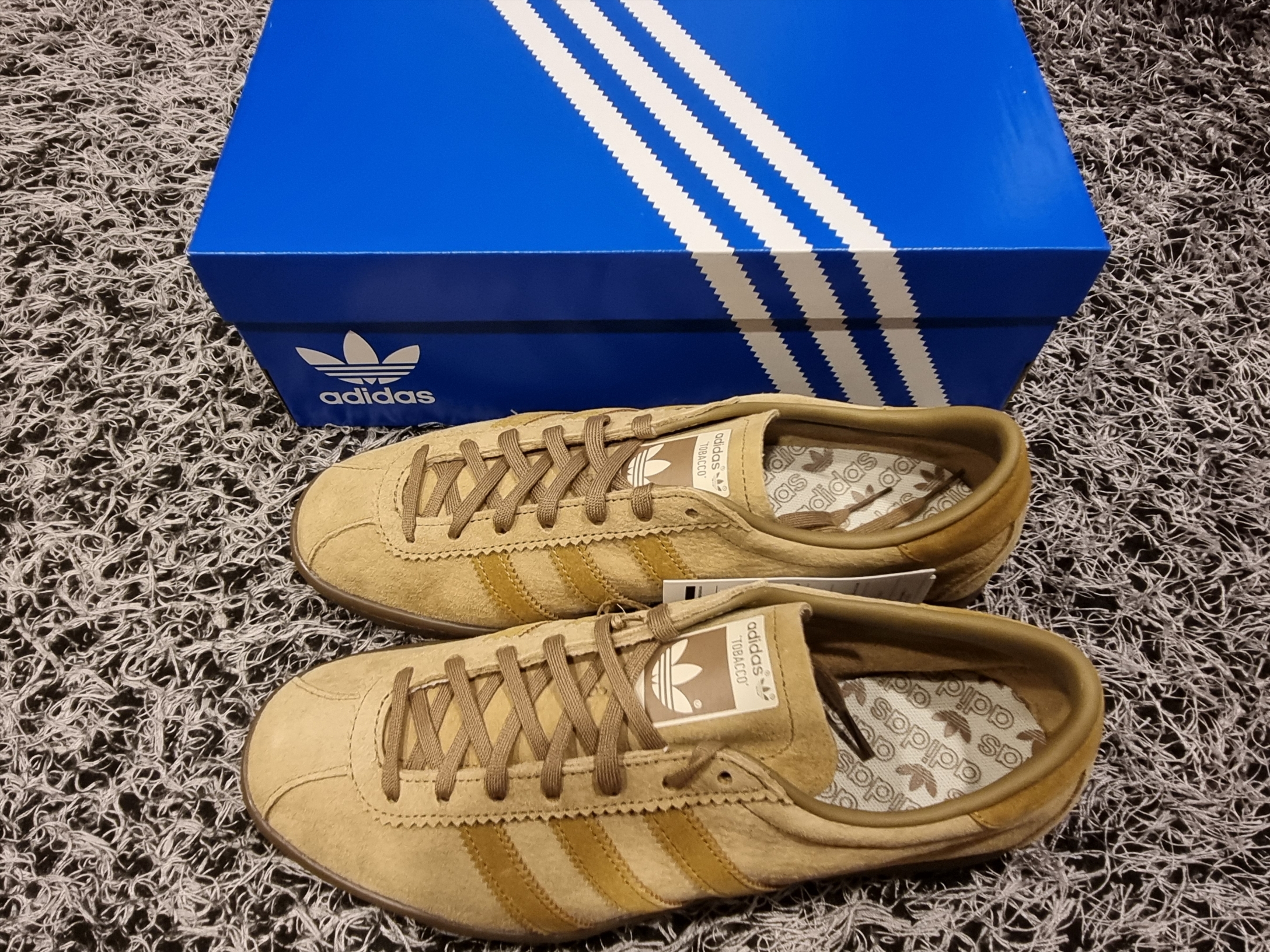 Adidas Tobacco Pantone Mesa 착용 스타일 - 5