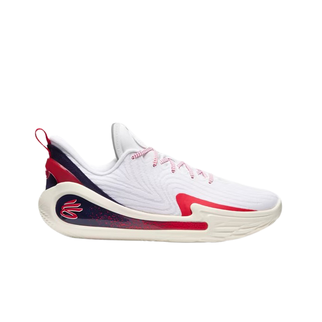 Under Armour Curry 12 Basketball Shoes White Midnight Navy 상세 이미지 1